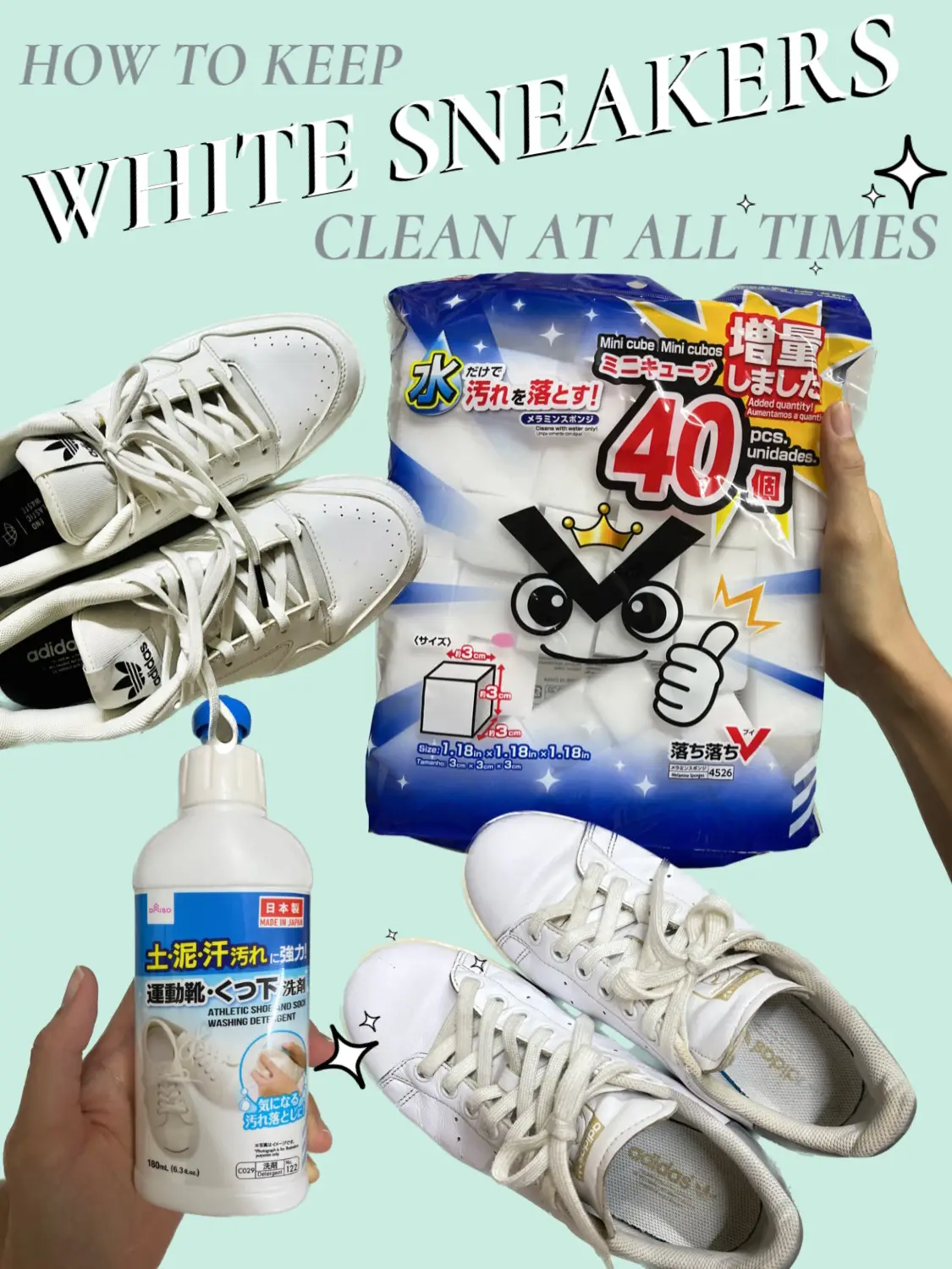 Daiso sale shoe whitener