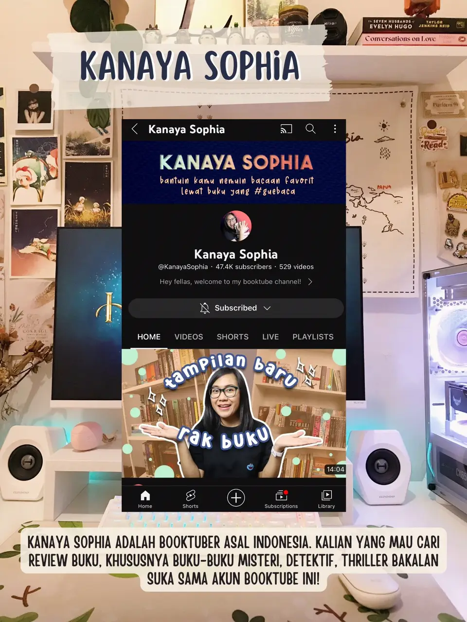 CHANNEL YOUTUBE YANG BAHAS TENTANG BUKU! 😍🔥 | Galeri diposting oleh ...