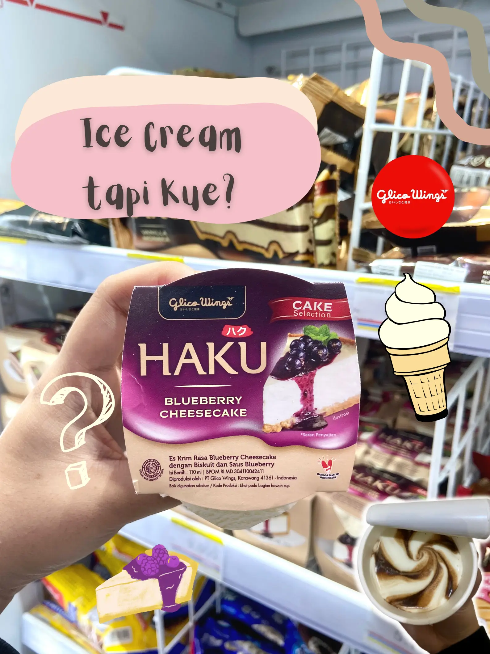 Ice Cream Tapi Cake juga? Enak gak sih?! 🫣🧐 แกลเลอรีที่โพสต์โดย ngopi