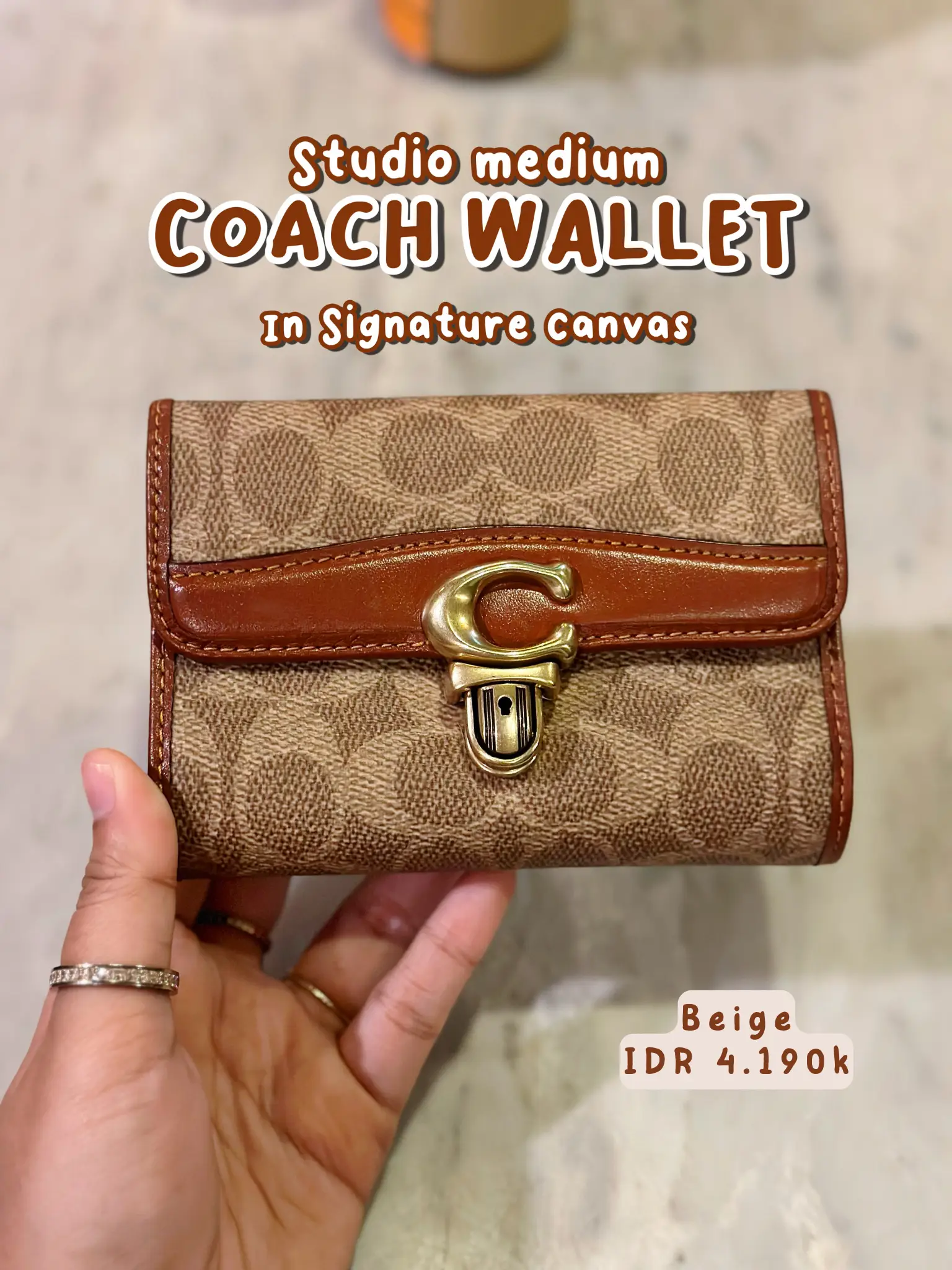 Coach deals wallet harga