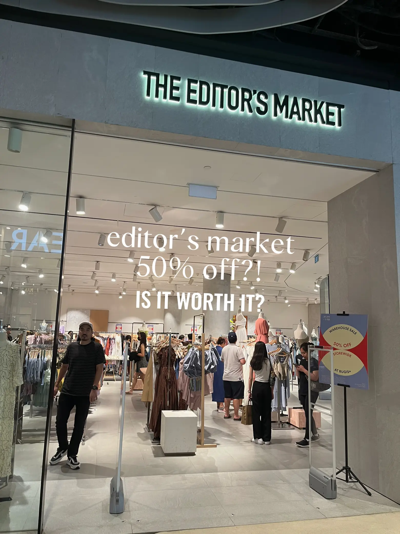 50% OFF SALE @ EDITORS MARKET BUGIS+ 🛍️🛒🤑 | Gallery posted by Lauren ☁️ ...