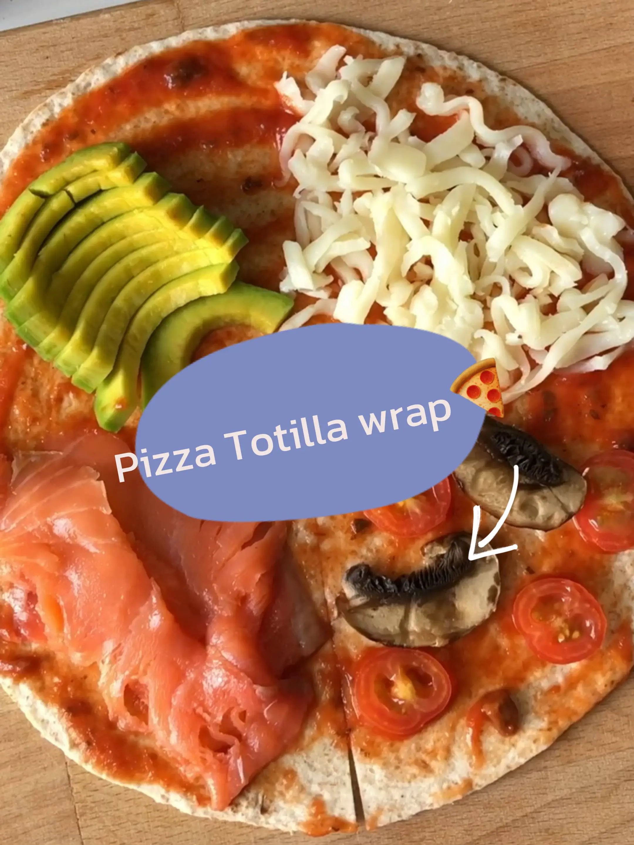 Pizza Totilla wrap🍕 | Video published by cherrybehealthy | Lemon8