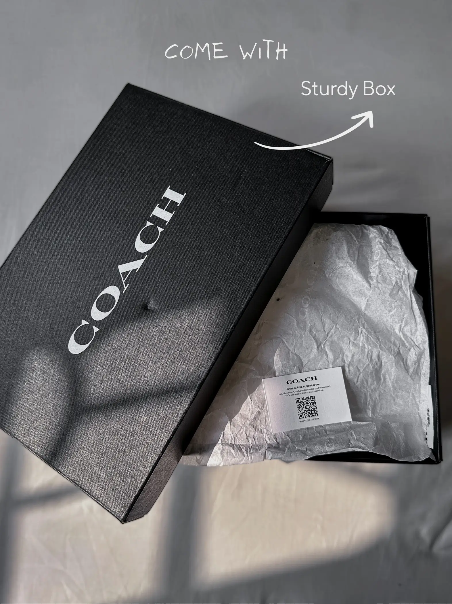 Coach hot sale shoe box