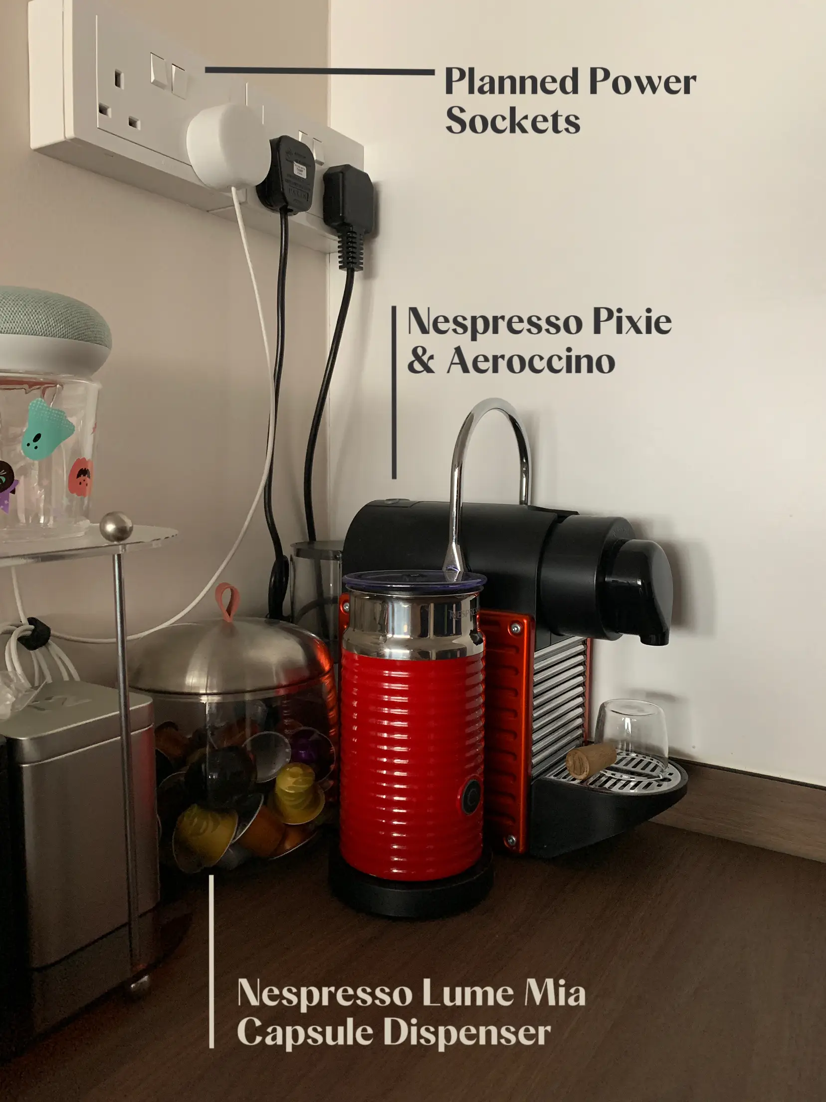 2x NEW Nespresso LUME ESPRESSO CUP & SAUCER 3 oz. Mug Glass Coffee Capsule  Latte