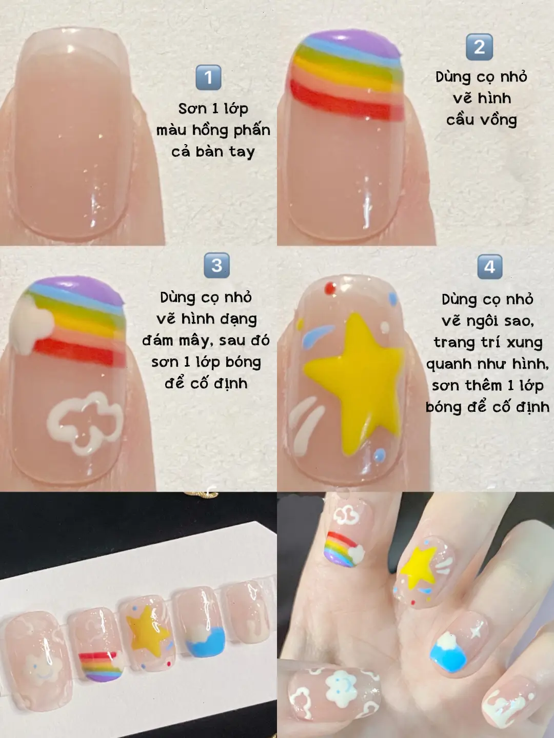 100+ Mẫu Nail Cầu Vồng Đẹp Lung Linh, Cute Hết Nấc | Bộ sưu tập do ...