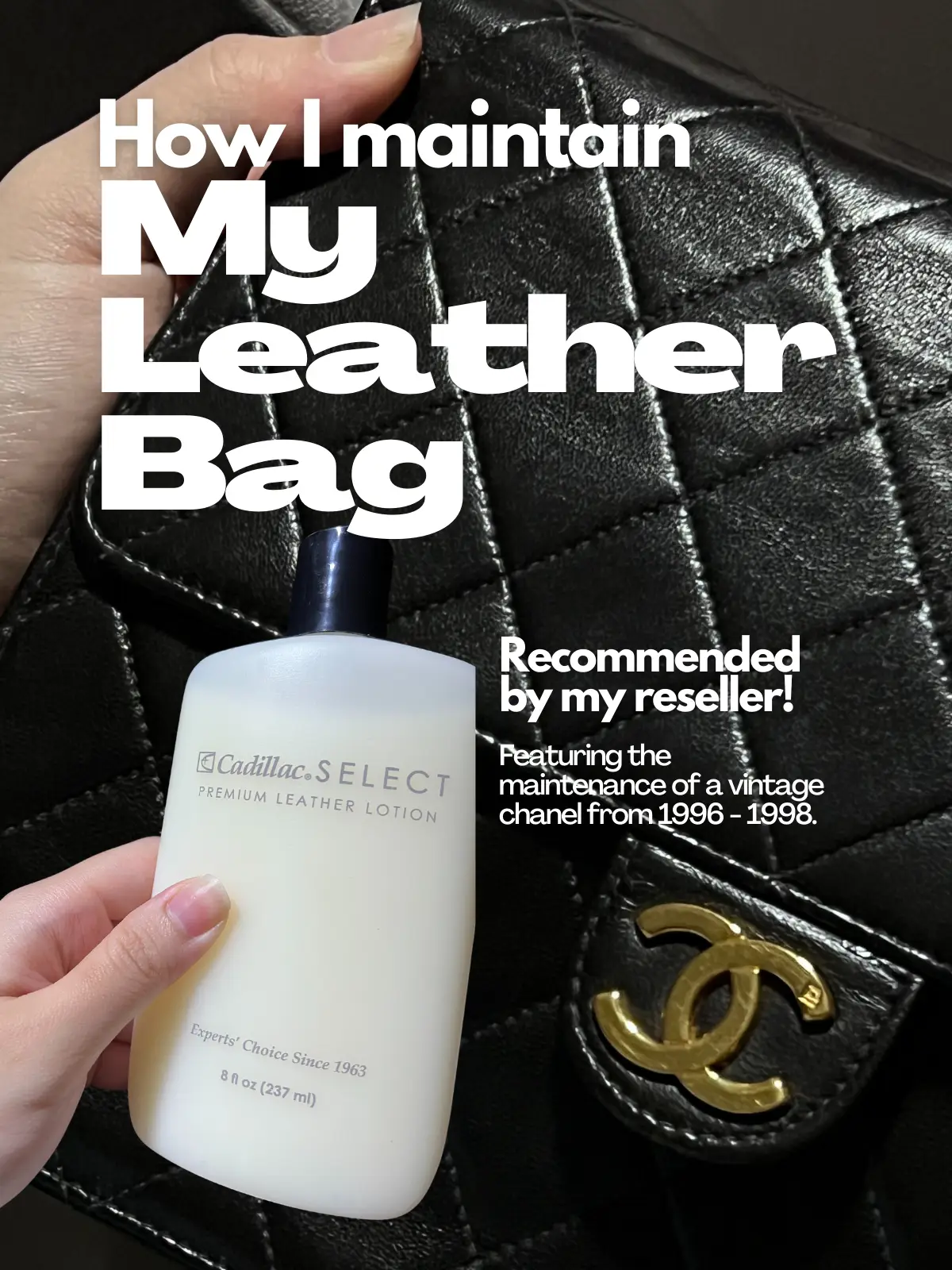 Cadillac Select Leather Lotion Cleaner and Conditioner- for Handbags,  Sofas,  