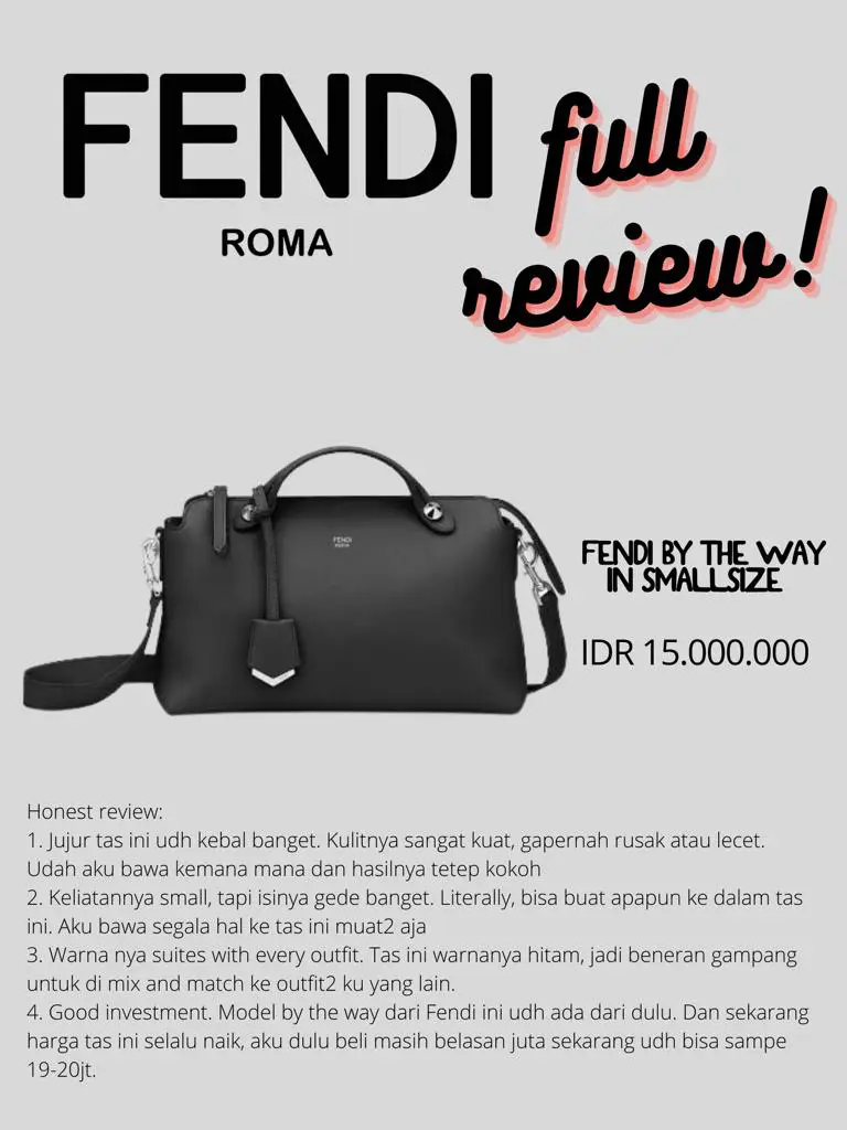 Fendi By The Way Bag Honest Review