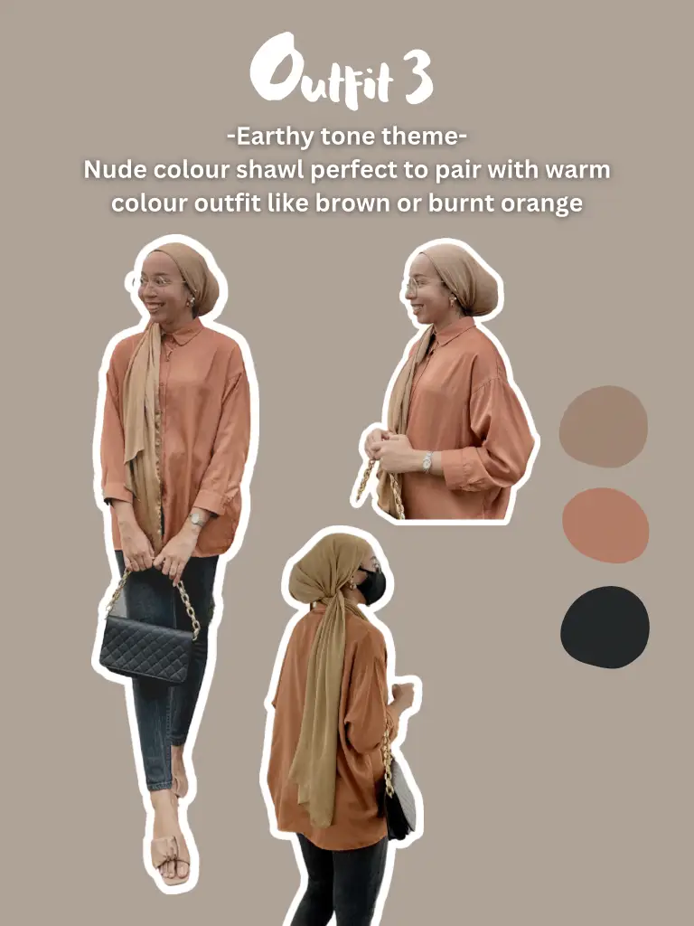 How to match your shawl colour with your outfit | Gallery posted by Diyanah  Isa | Lemon8