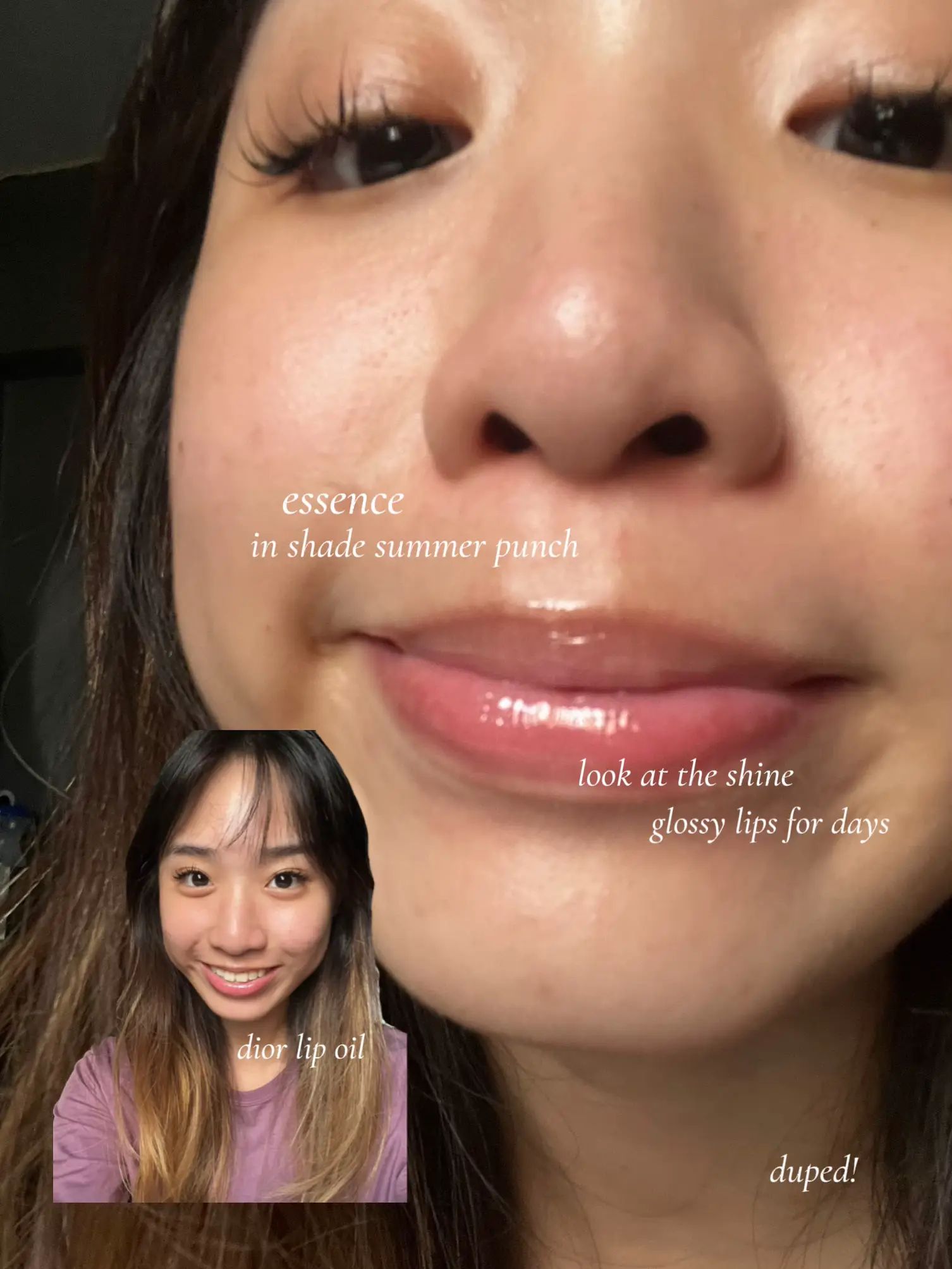 essence dior lip oil dupe