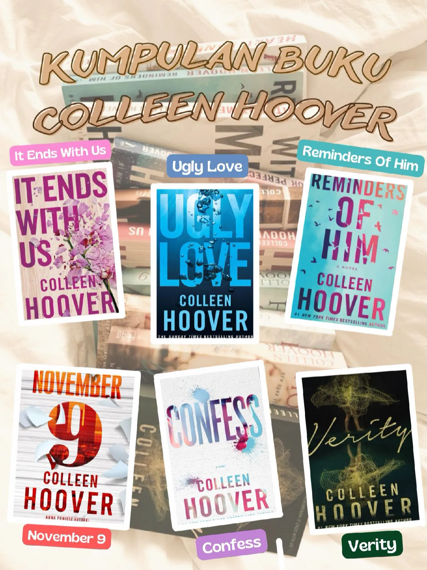 Book Obsession Verity by Colleen Hoover Carian Lemon8