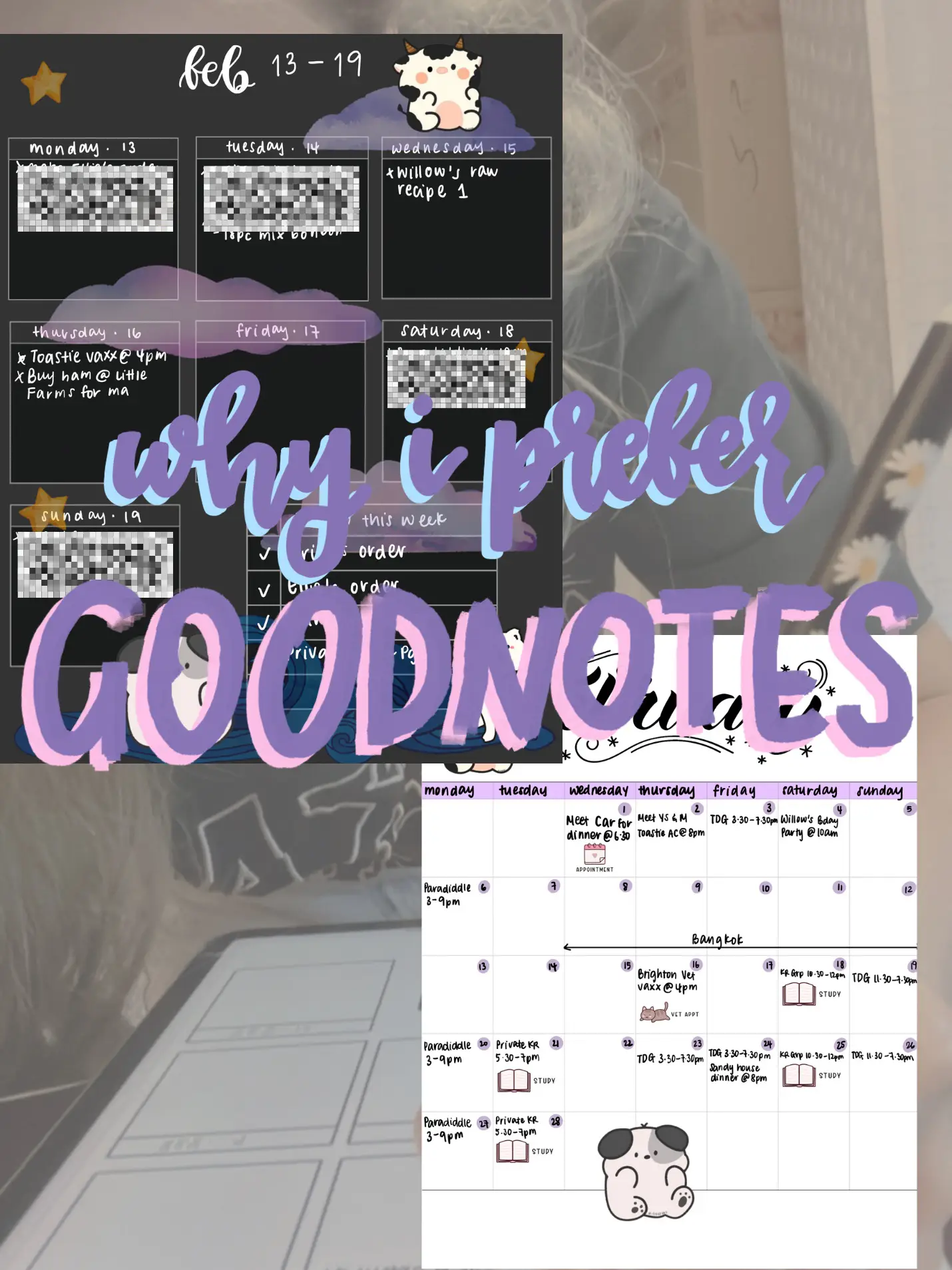 Handwritten Month Names, GoodNotes Stickers, Digital Bullet Journal Stickers  By Old Continent Design