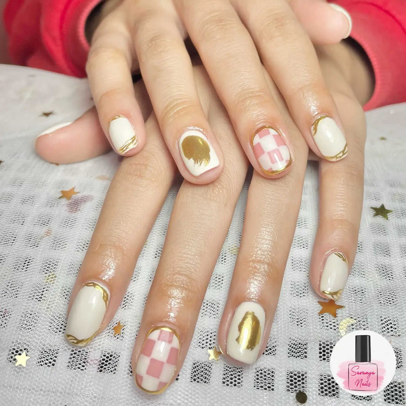 Chrome Hearts X Vivienne Westwood French Tip Nails 