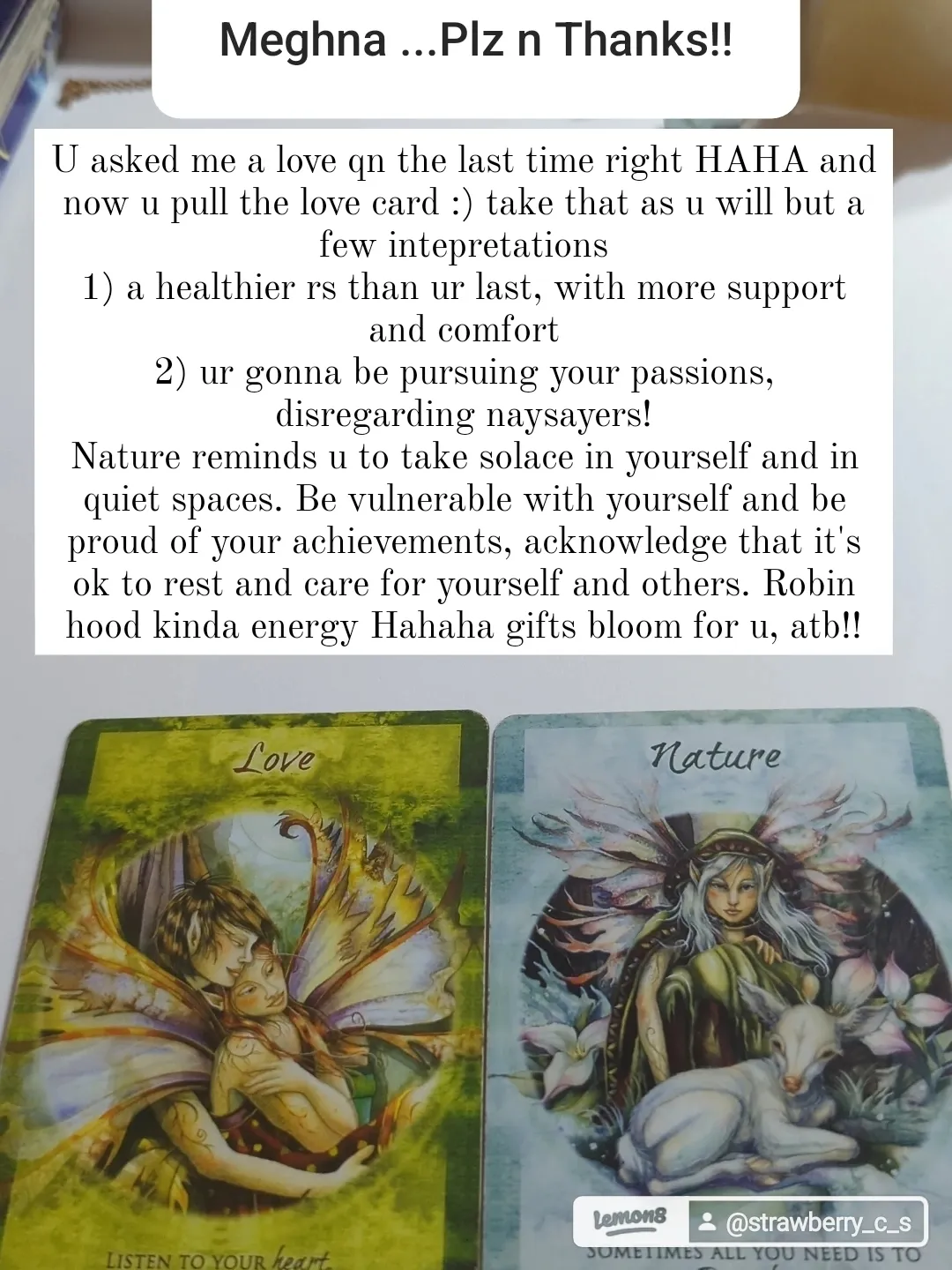 what are oracle readings? Free reading below🥰, Gallery posted by  strawberry_c_s