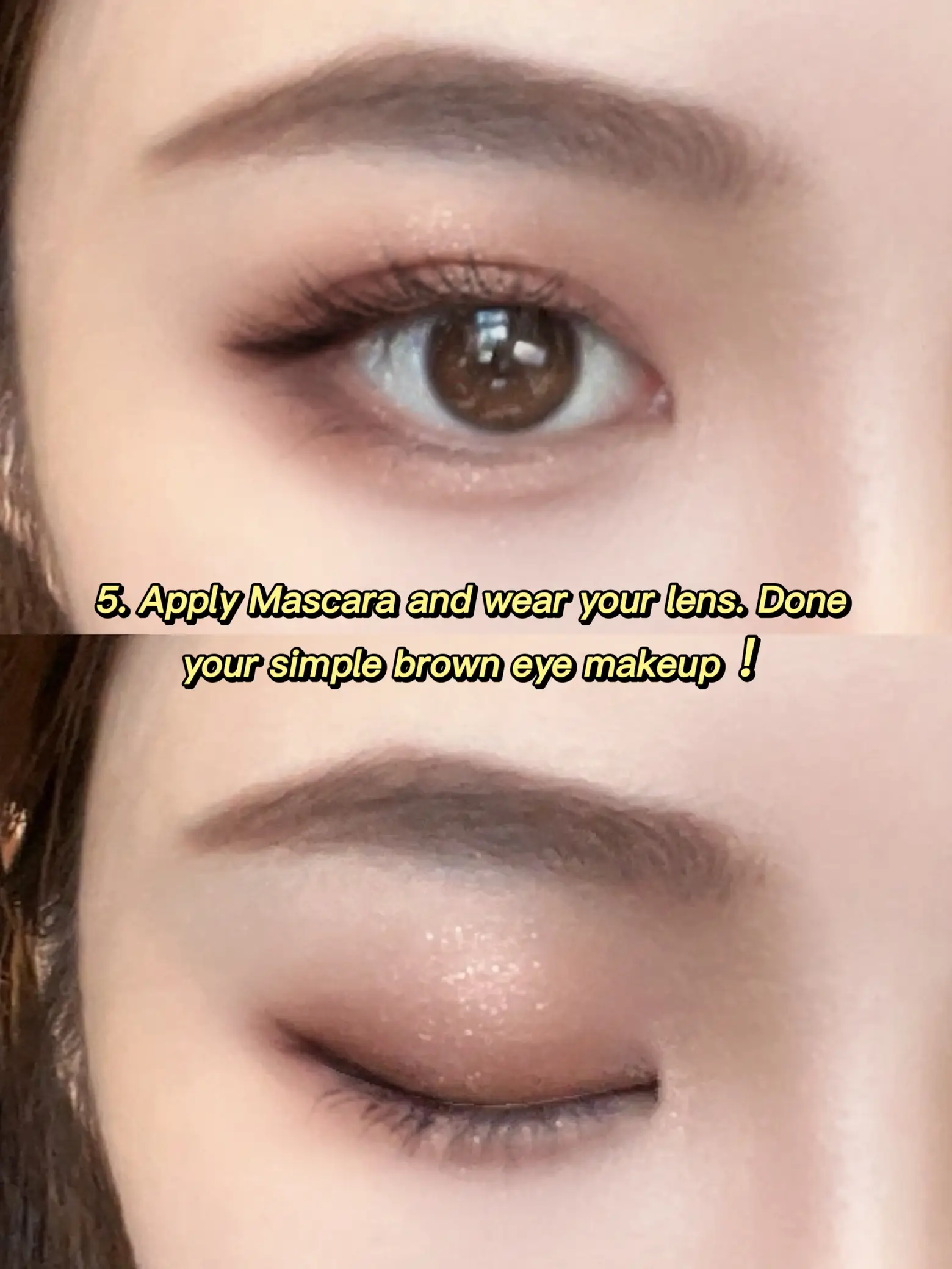 How To Make Simple Brown Eye Makeup