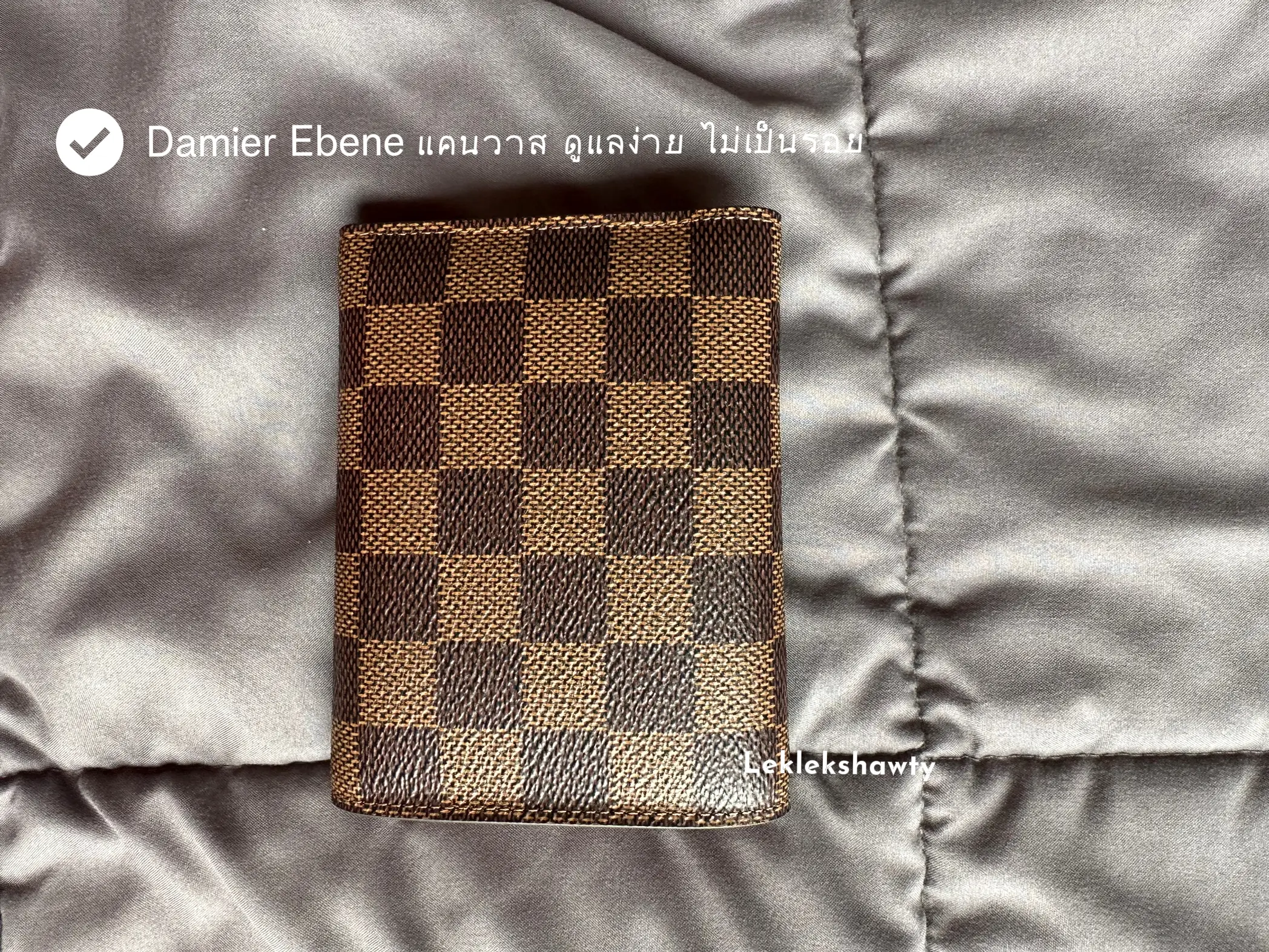 PRE LOVED] Louis Vuitton Victorine Wallet in Damier Ebene Canvass Cer