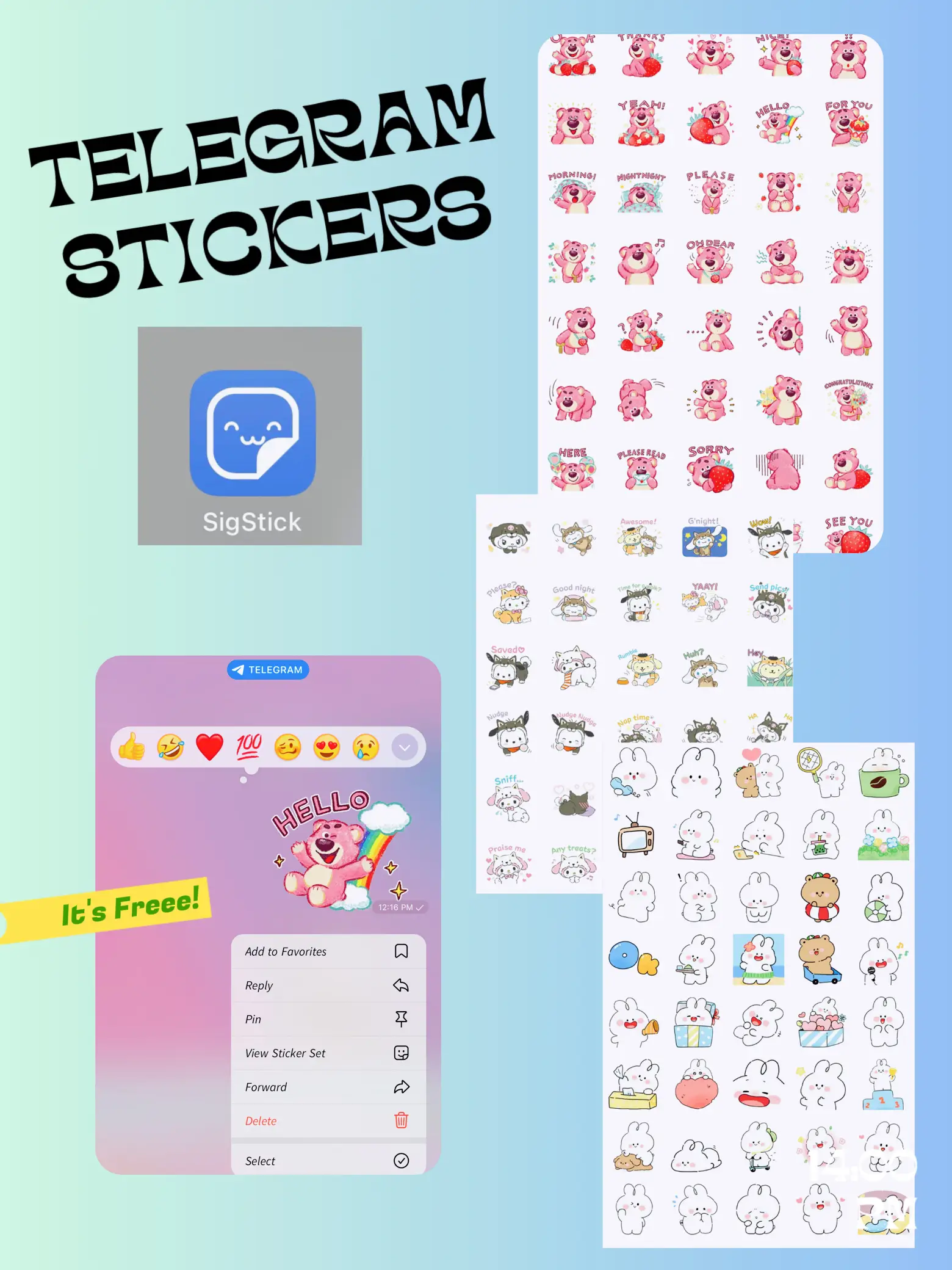 IA & ONE stickers pack for Telegram!