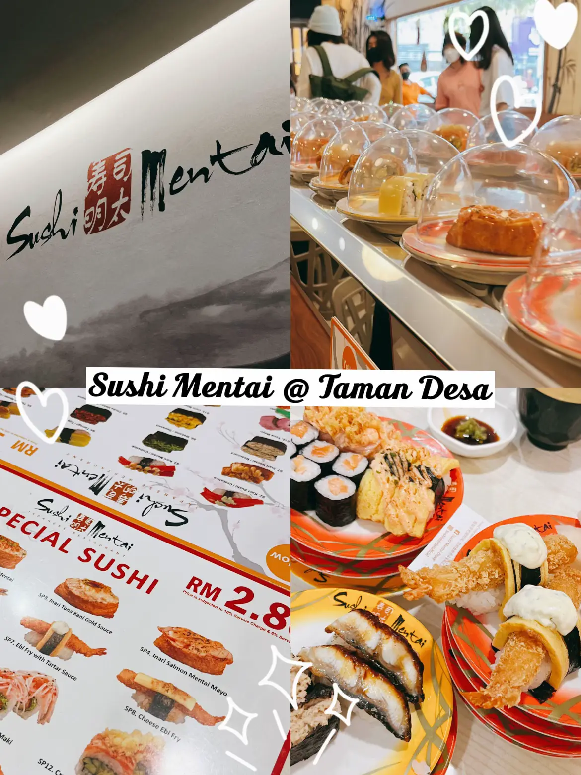 Sushi deals mentai menu