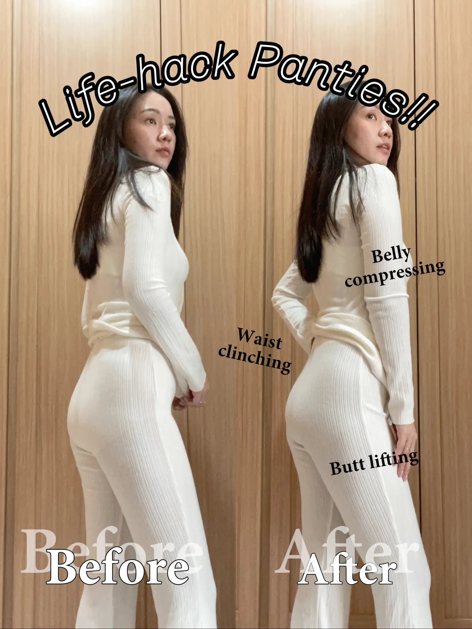 Who's here for the best Butt Lifting and Waist Snatching shapewear? Your  answer is here: ANT-WAIST BOYSHORT and LIFE-HACK PANTIES. M