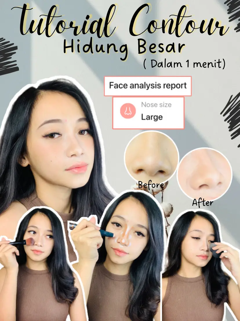 Tips Contour Untuk Hidung yang besar 👃🏻👃🏻 📌 | Galeri diposting oleh  Clararima 💅🏻 | Lemon8