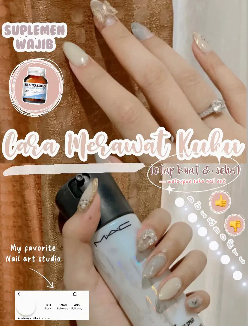 TIPS KUKU SEHAT & KUAT UNTUK NAIL ART LOVERS💅🏻 | Cynthia DKが