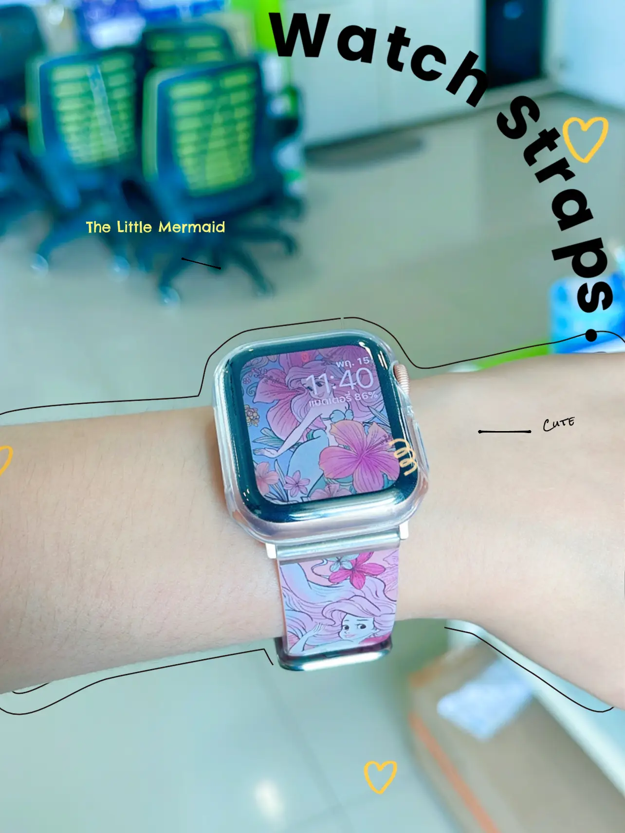 Little mermaid on sale apple watch band