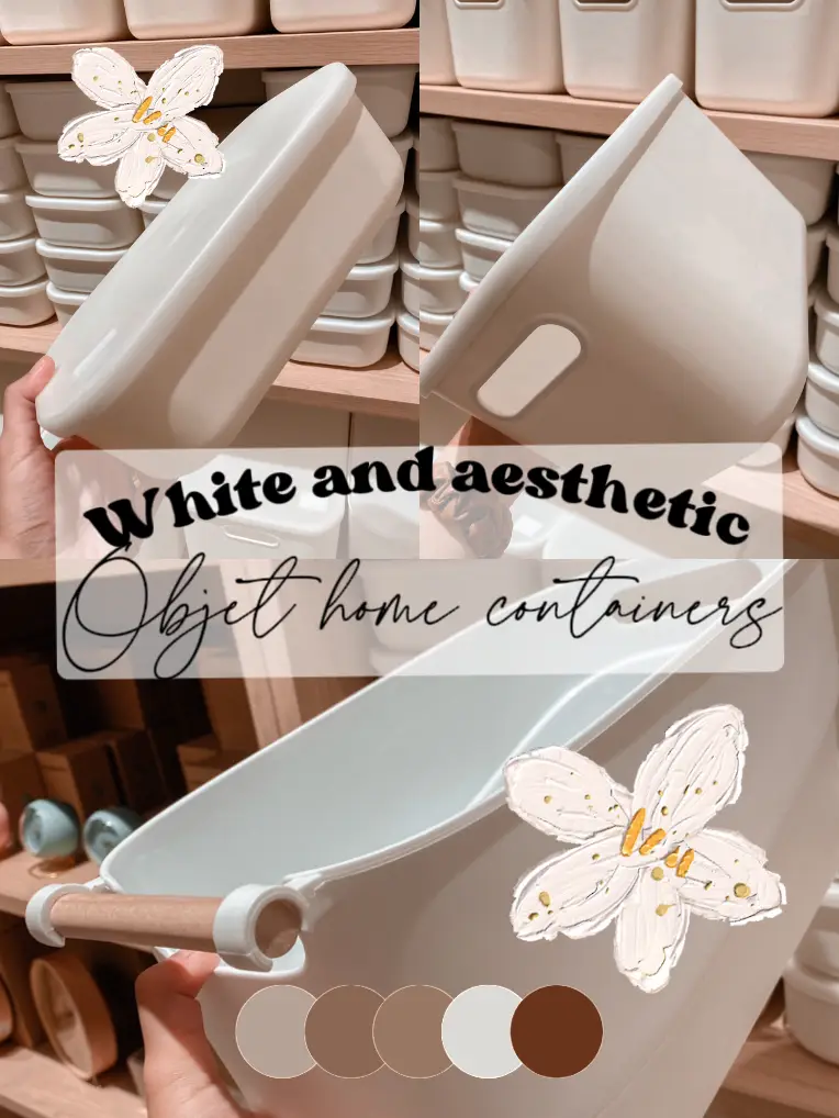 White and aesthetic objet home containers 🍂🕊️, Galeri disiarkan oleh  Raracosyhome