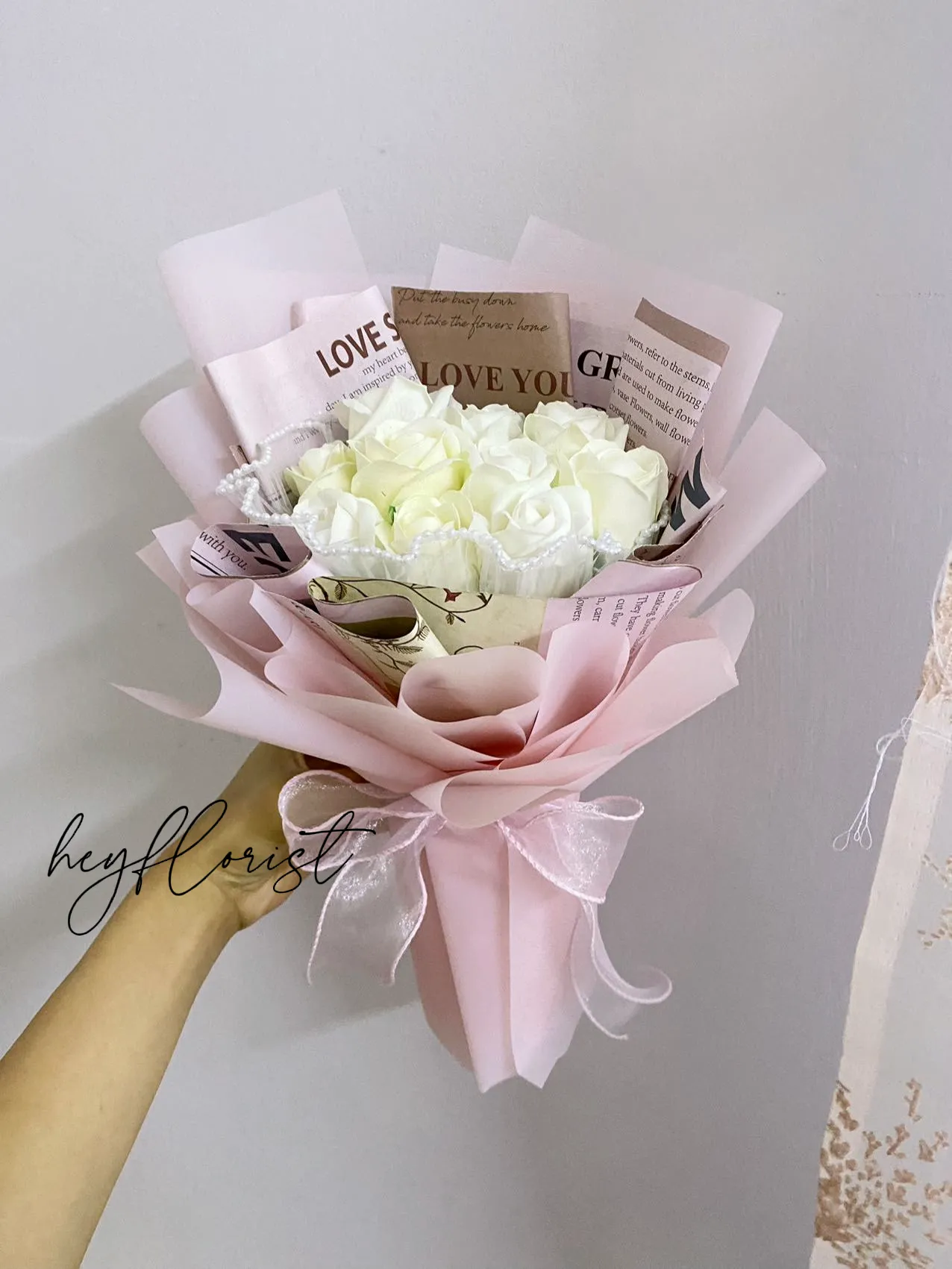 soap flower bouquet, Gallery posted by heyflorist