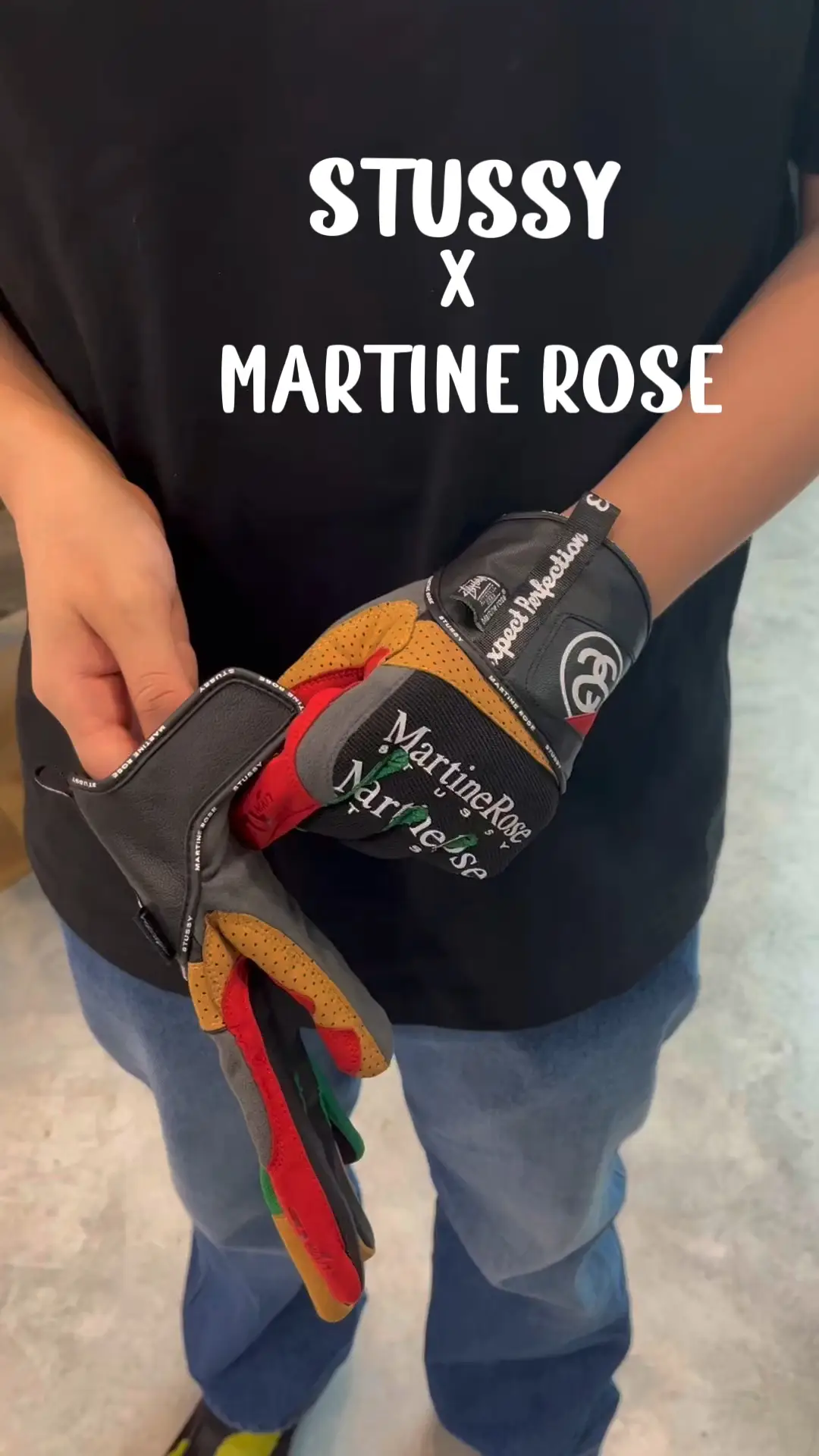 Stussy x Martine Rose Driving Gloves Multicolor