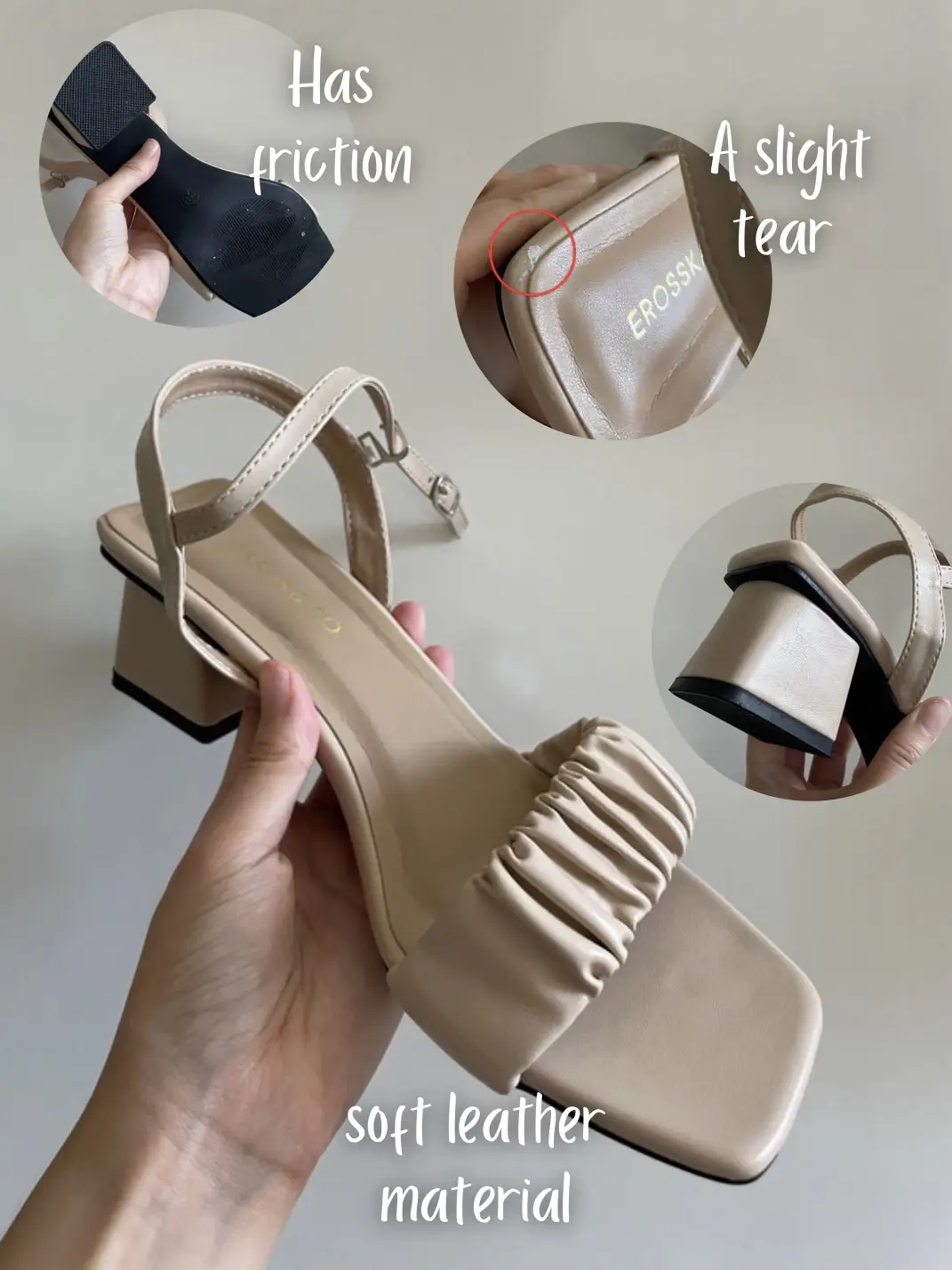 Chalk Clear Trapeze Heel Sandals - CHARLES & KEITH KR