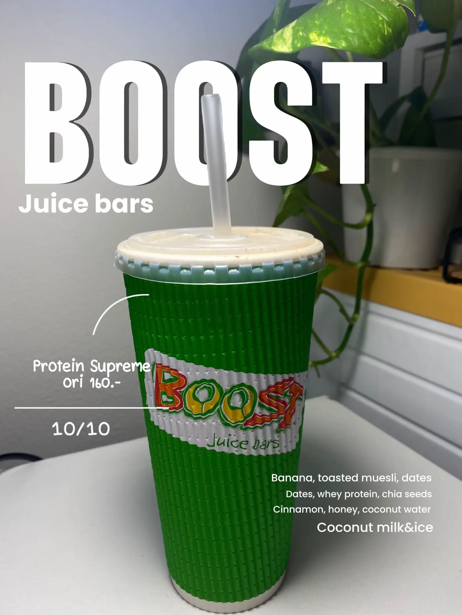 Protein supreme delicious premium menu from boost Gallery posted by Krittibeams Lemon8