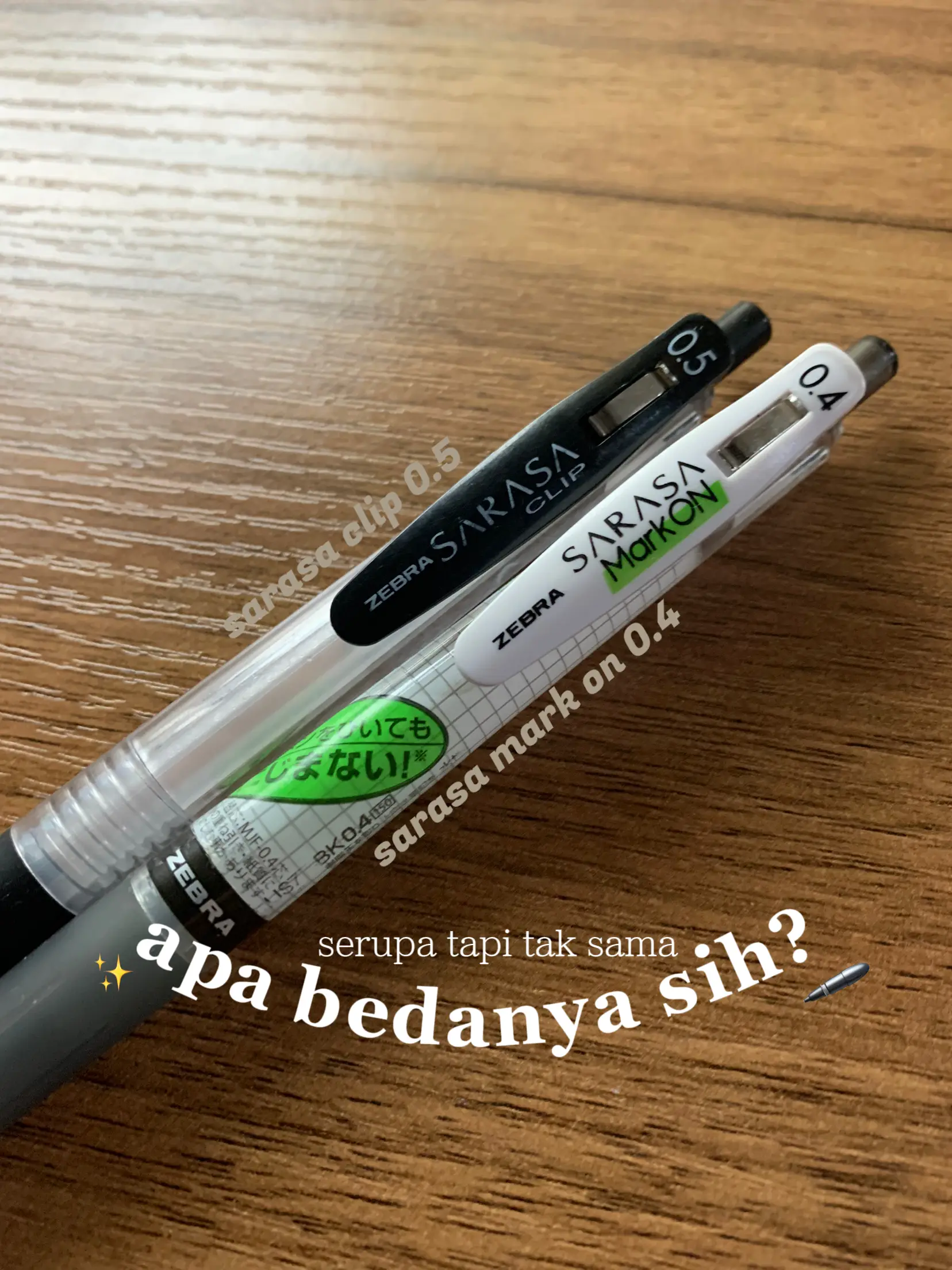 Zebra Sarasa Mark on Gel Pen - 0.4 mm - Black