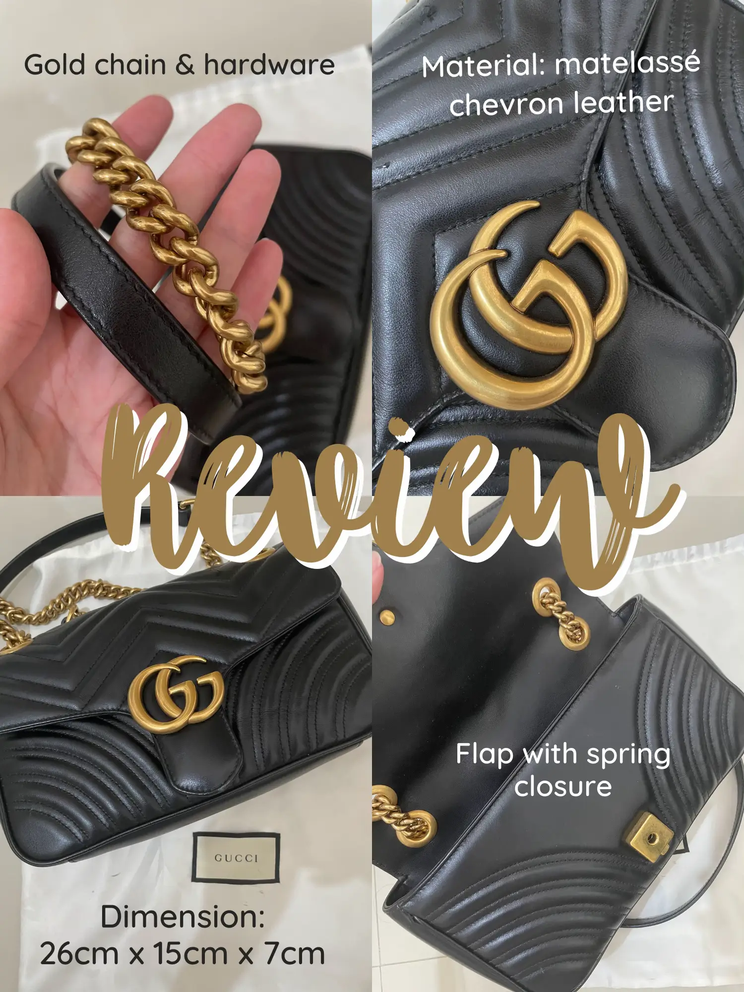 GUCCI MARMONT REVIEW + SPILL LOCAL DUPE! ✨💕 | Jessicaが投稿したフォトブック | Lemon8