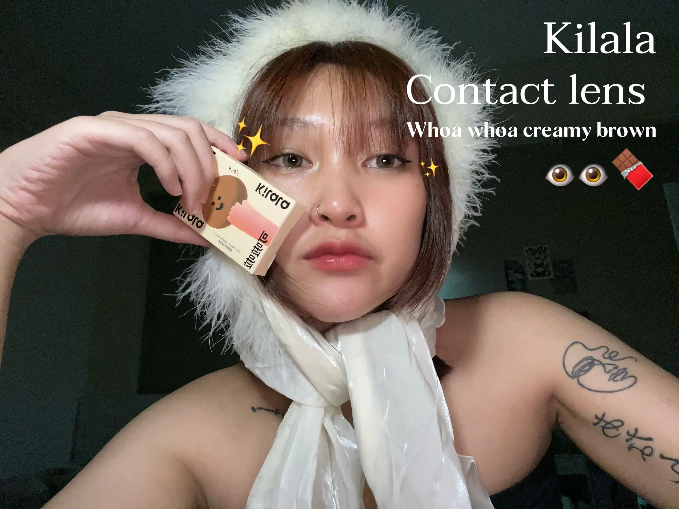 Kilala Mist Brown Colored Contact Lenses