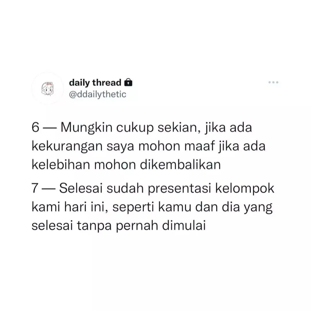 ide penutup presentasi | Galeri diposting oleh CancerGurl_ | Lemon8