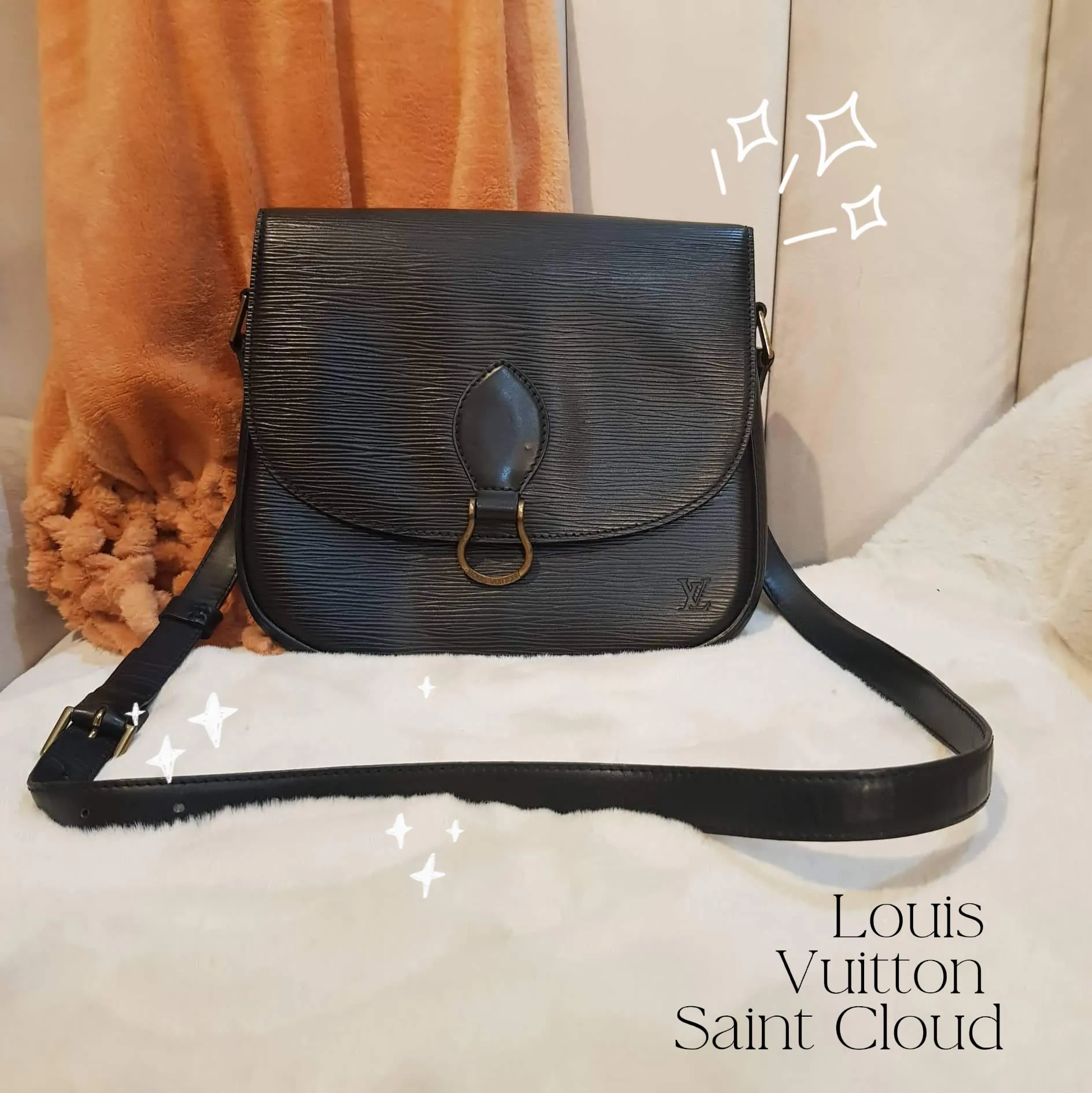 Louis Vuitton Saint Cloud Black Epi 