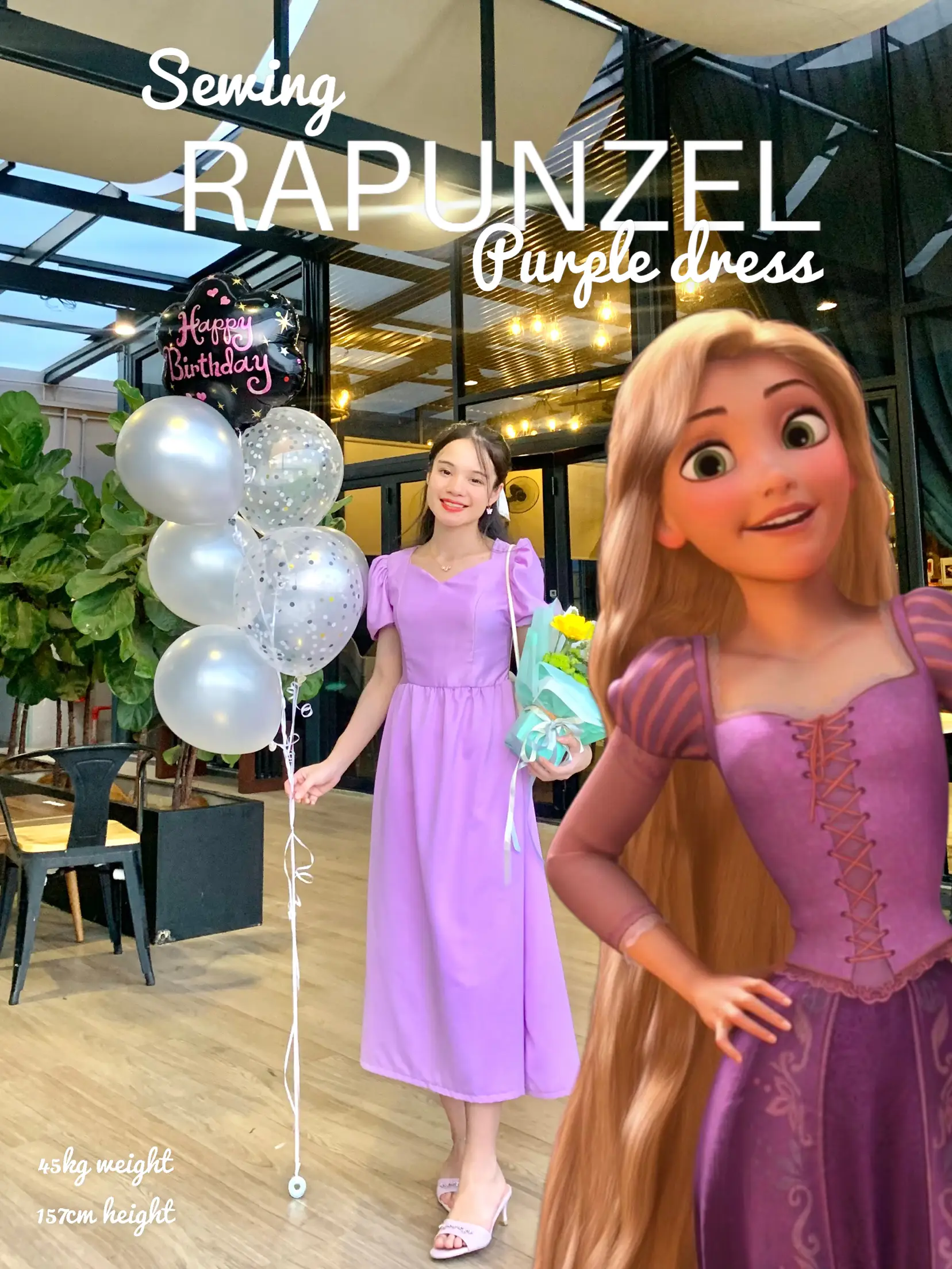 Rapunzel clearance purple dress