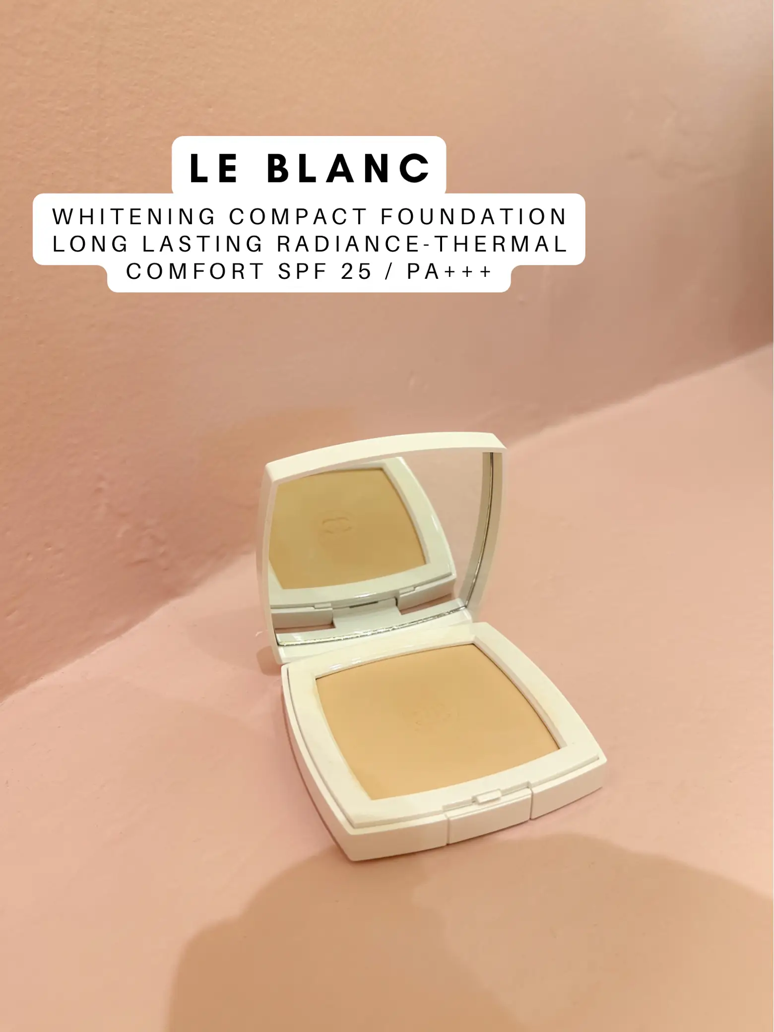 Chanel Le Blanc Whitening Compact Foundation Long Lasting Radiance Thermal Comfo