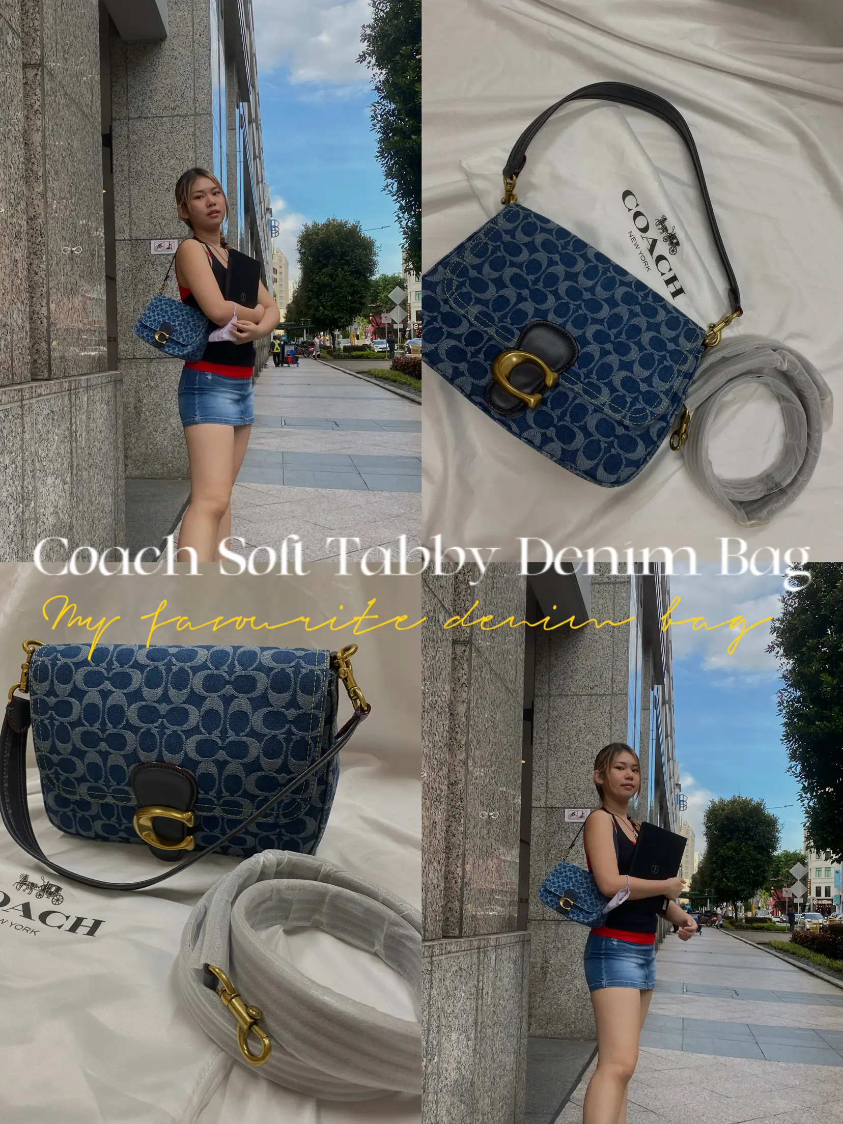 Coach Women's Soft Tabby Denim Shoulder Bag