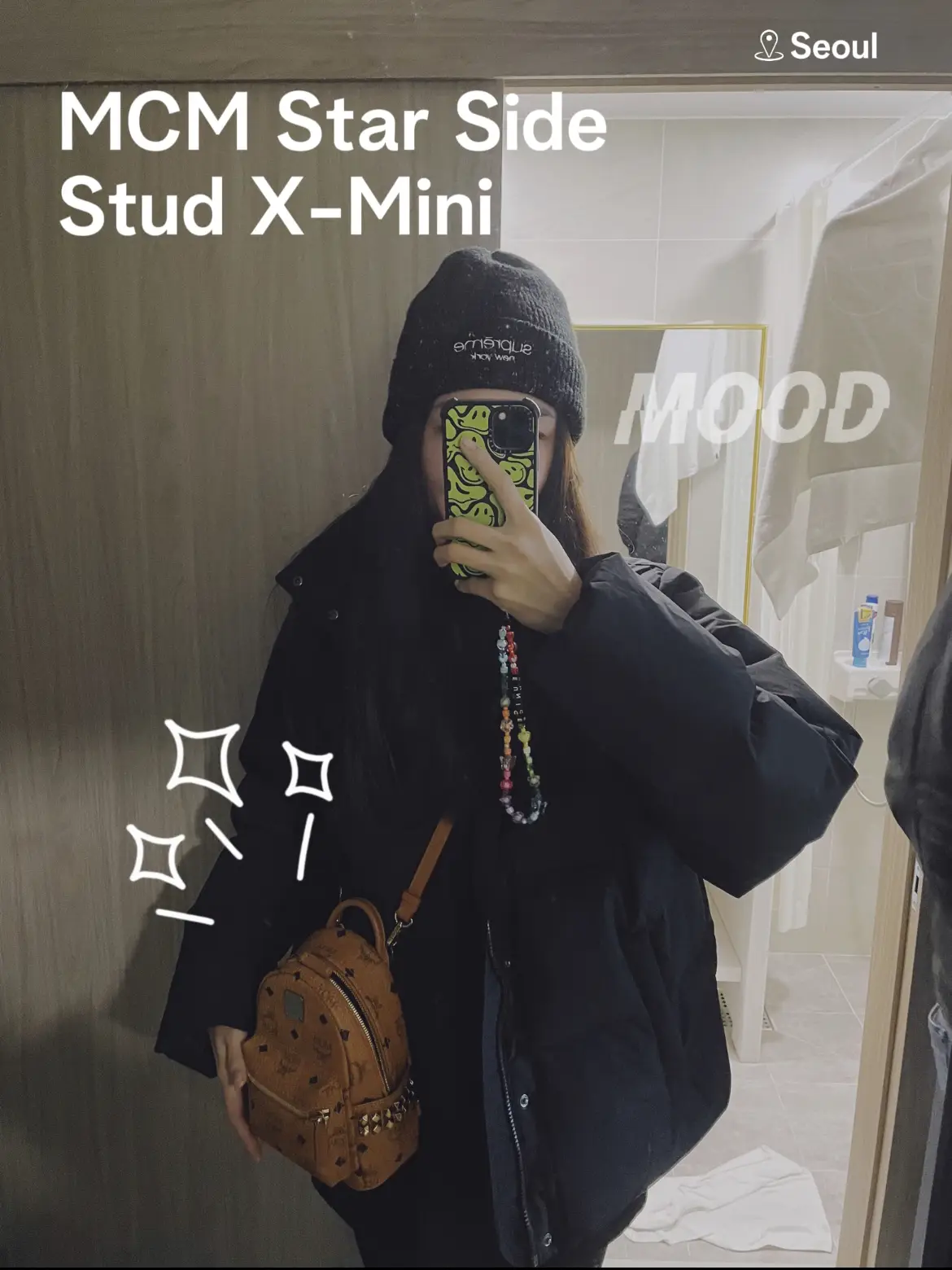 Mcm x mini store backpack