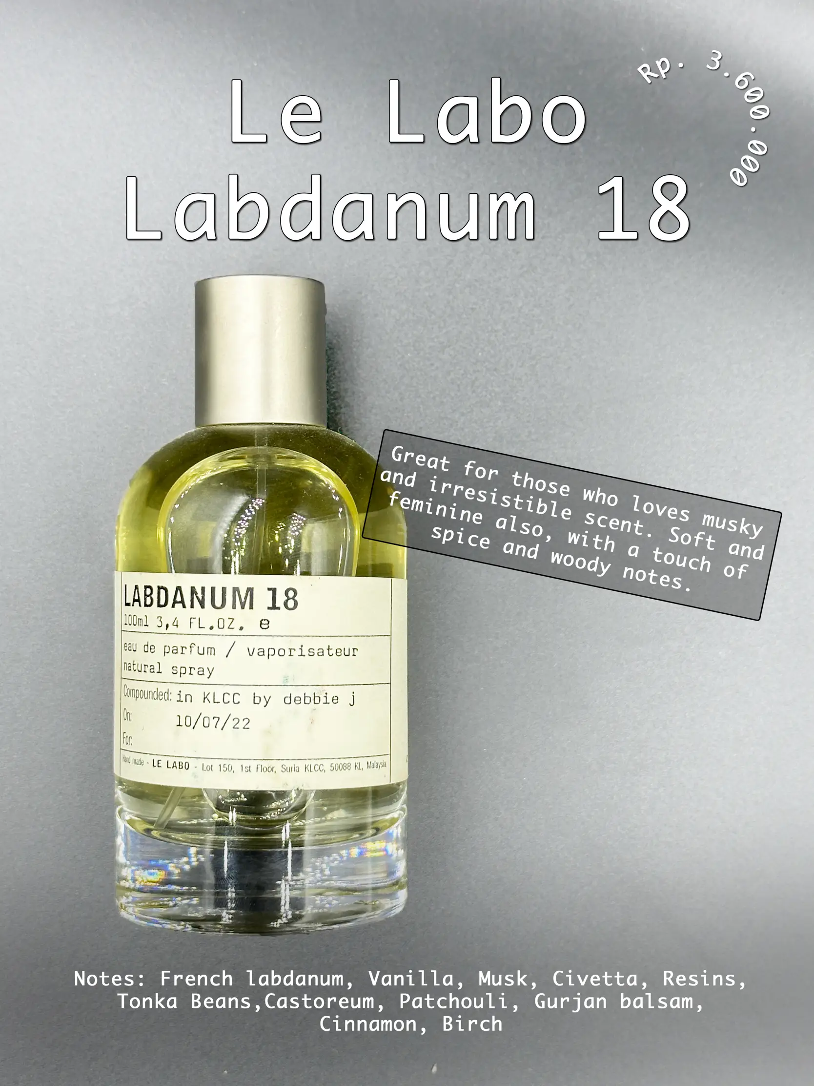 Le labo discount labdanum 18 review