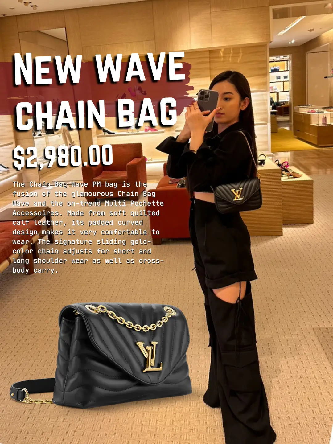 LOUIS VUITTON: LV NEW WAVE CHAIN BAG (SIZE MM) - REVIEW AND 1 YEAR