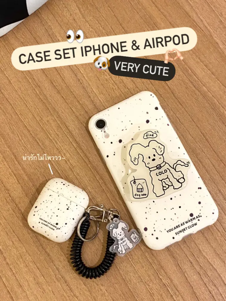 Set Iphone Airpods Case With Brow Gallery posted by