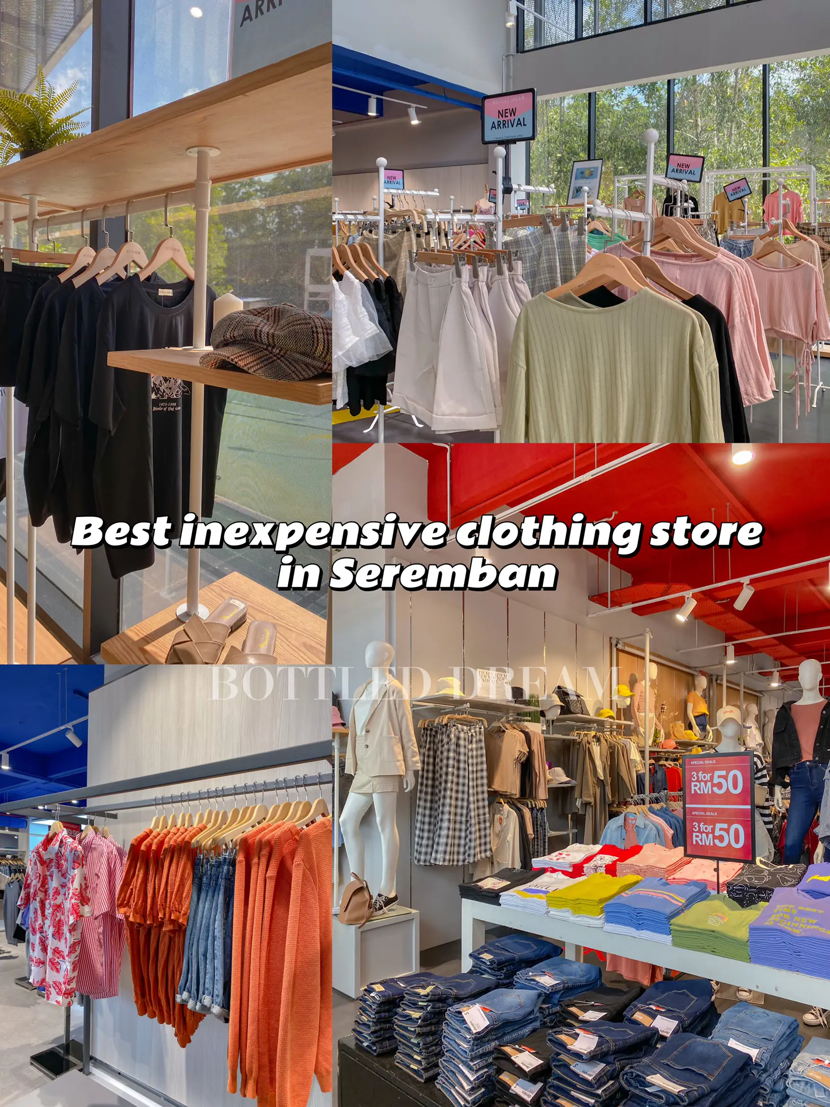 Inexpensive clearance clothing store