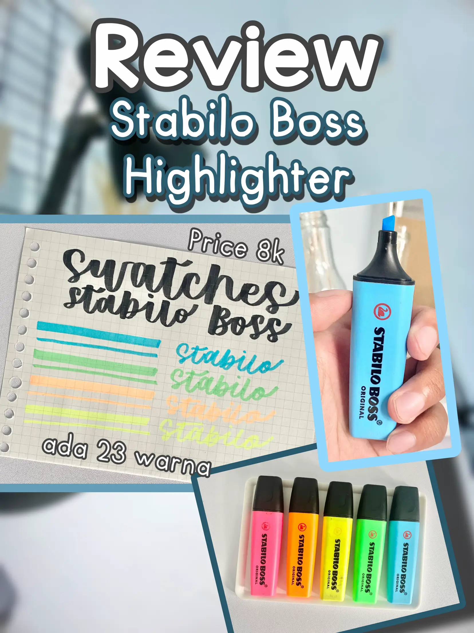 Review Stabillo Boss Highlighter, Video dipublikasikan oleh Isalnotes