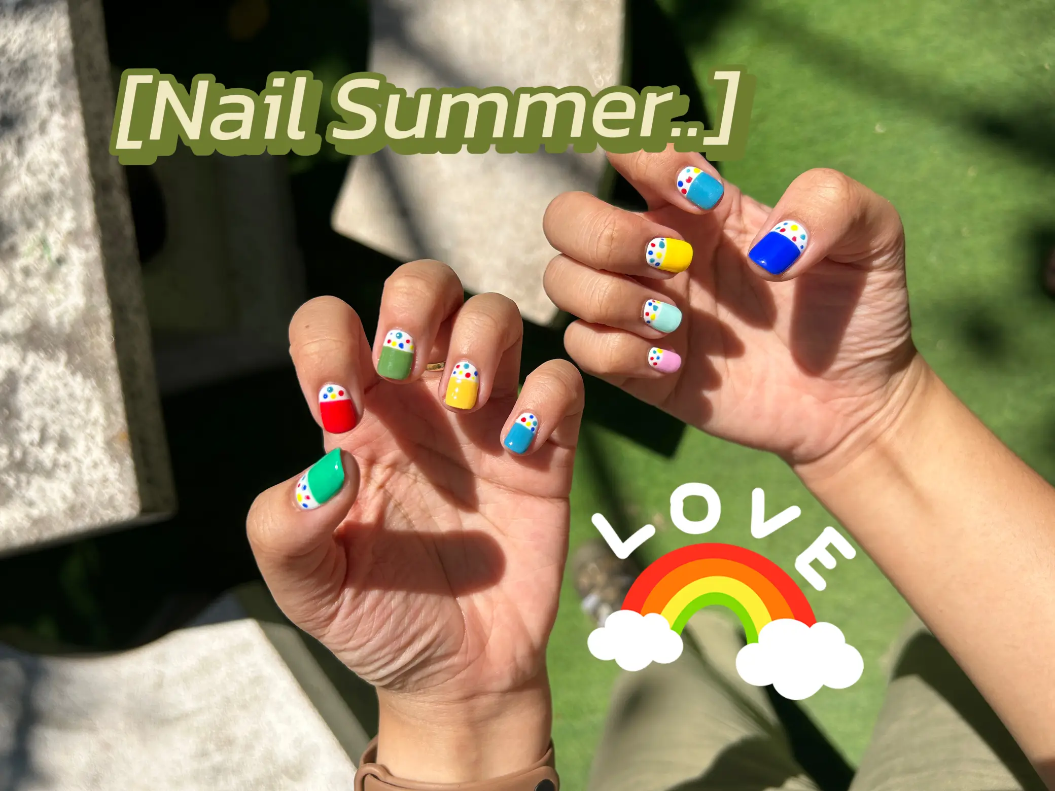 Nail Summer แกลเลอรีที่โพสต์โดย POMELO Lemon8