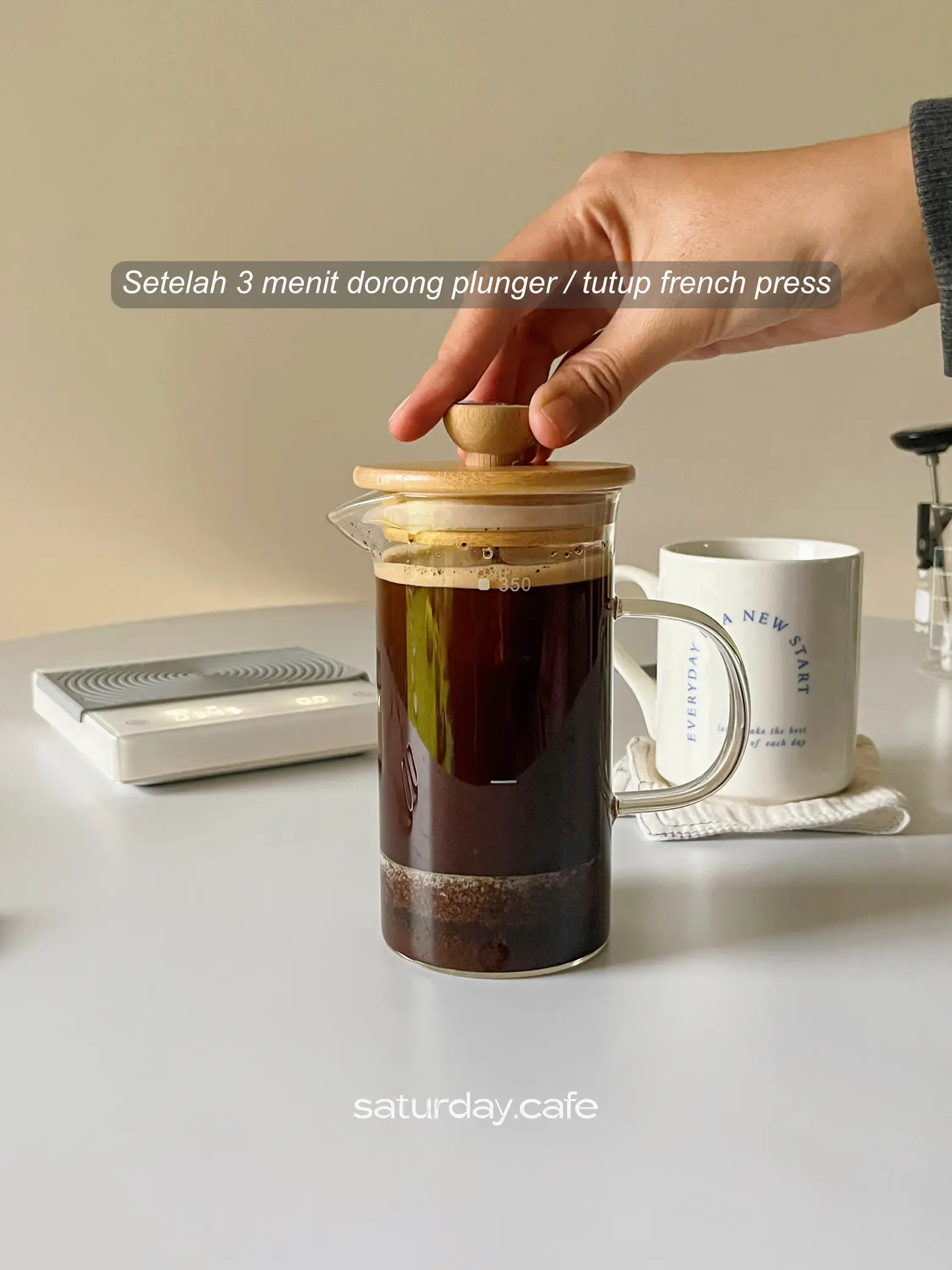 cold brew dengan french press