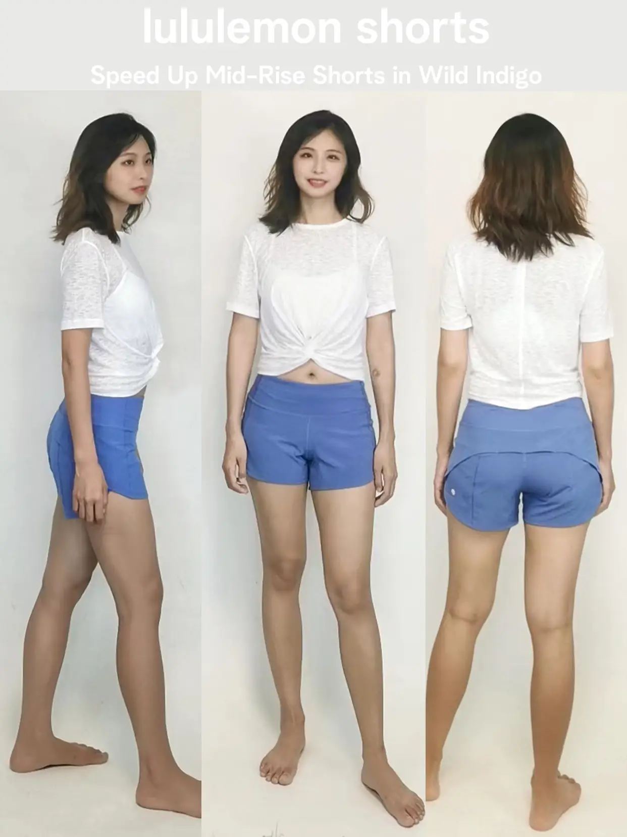lululemon Hotty Hot High-Rise Lined 10cm - Sports shorts - white