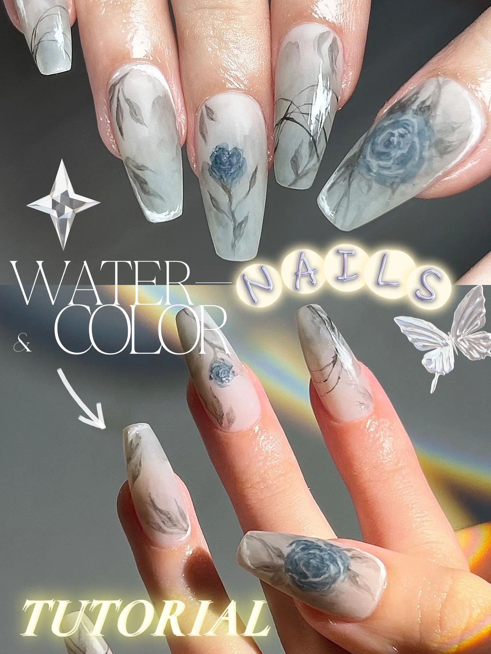 Watercolour nails online