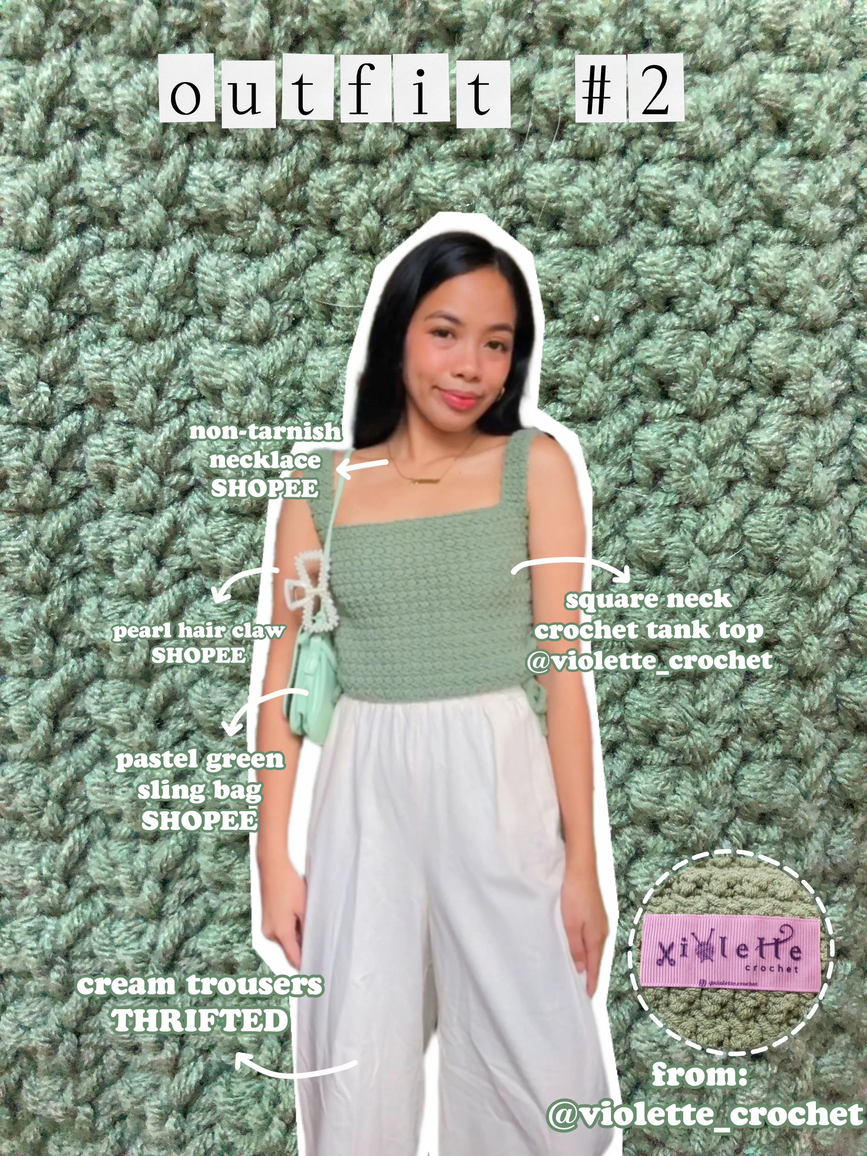 1 Crochet Top, 6 Outfit Ideas 🧶💐, Gallery posted by jo ✿
