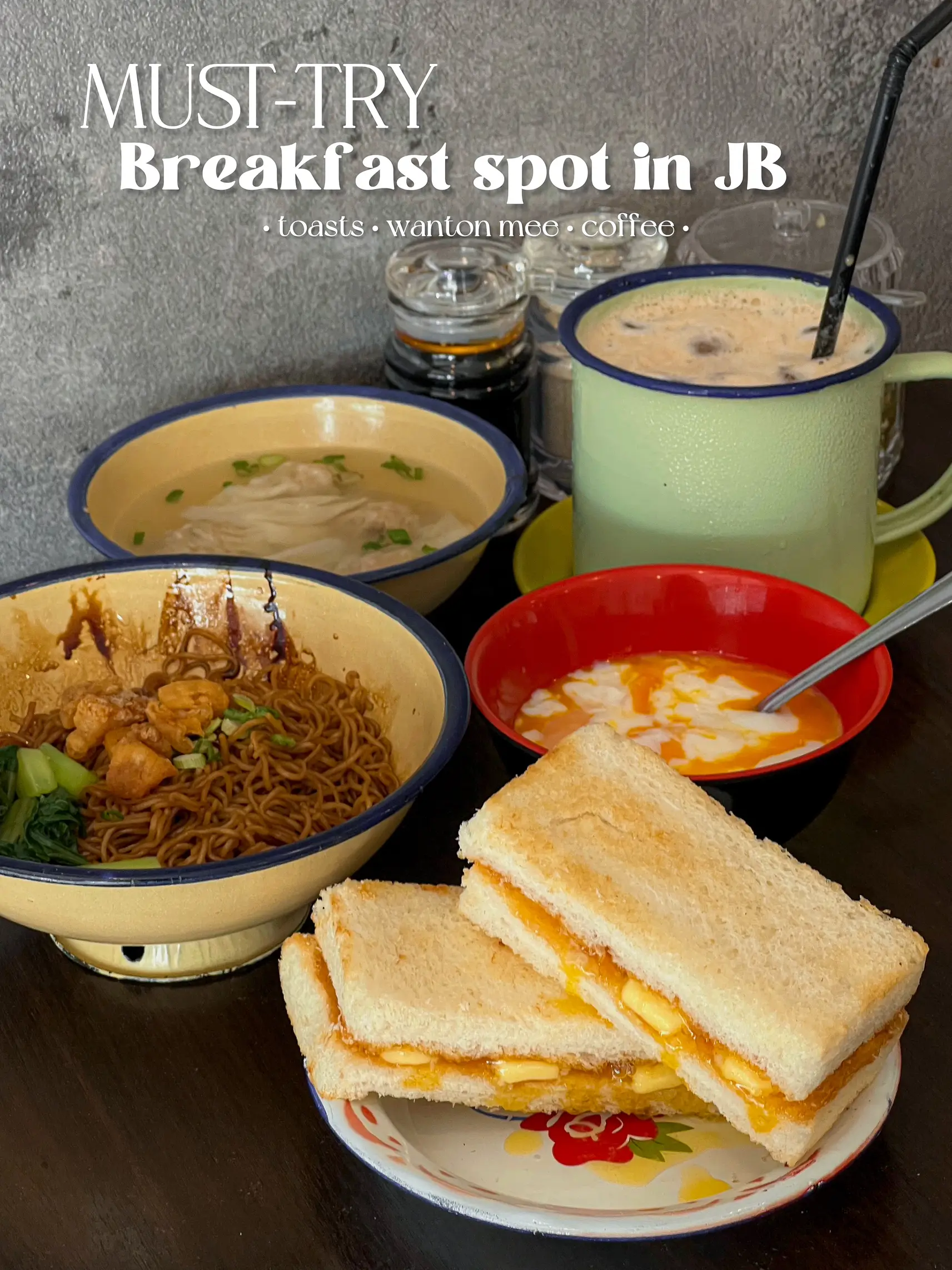 MUST-TRY BREAKFAST SPOT IN JB FOR TOASTS 🍳🍞🍜's images